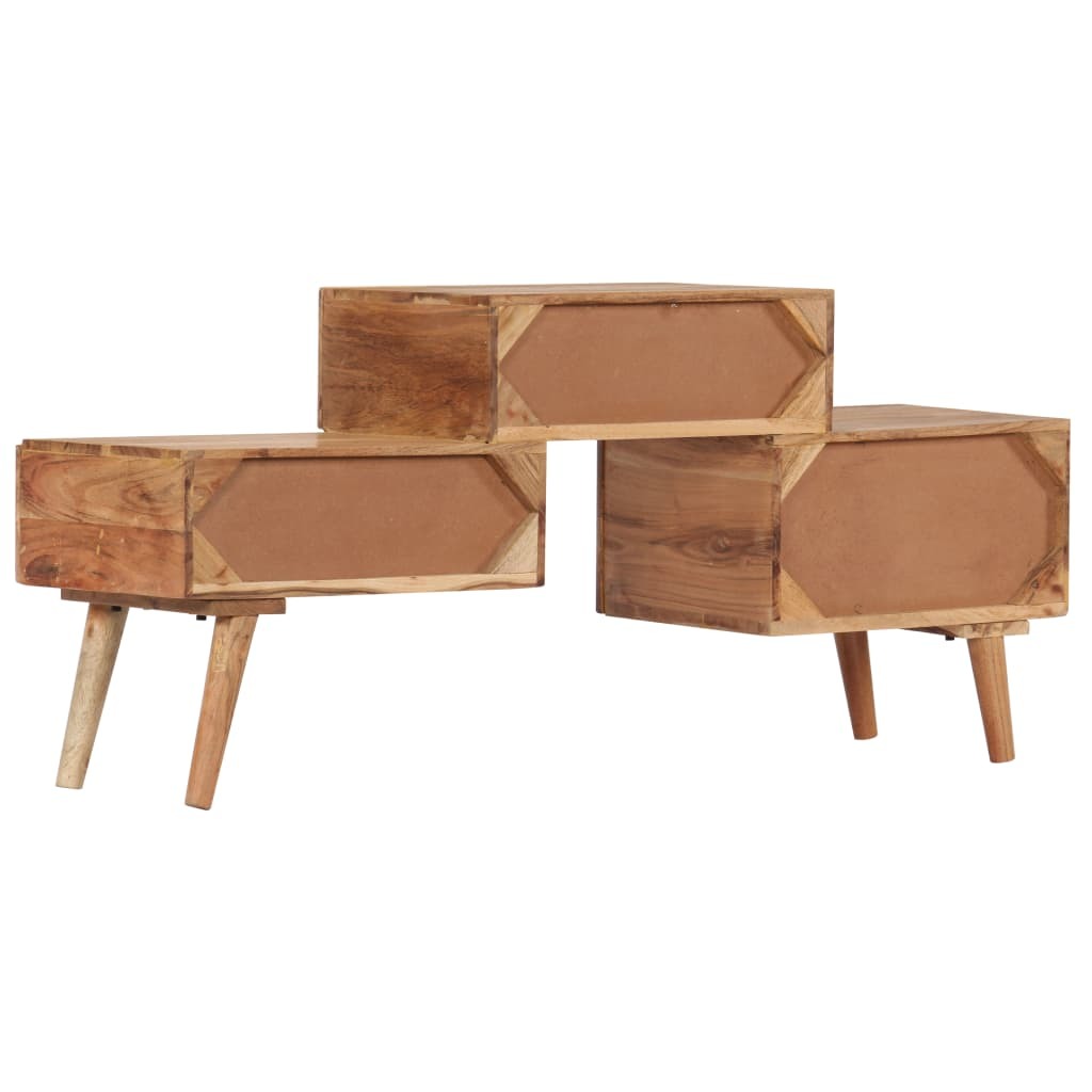 Solid Acacia Wood TV Cabinet 42.5"x11.8"x19.2"-thumbmail-4