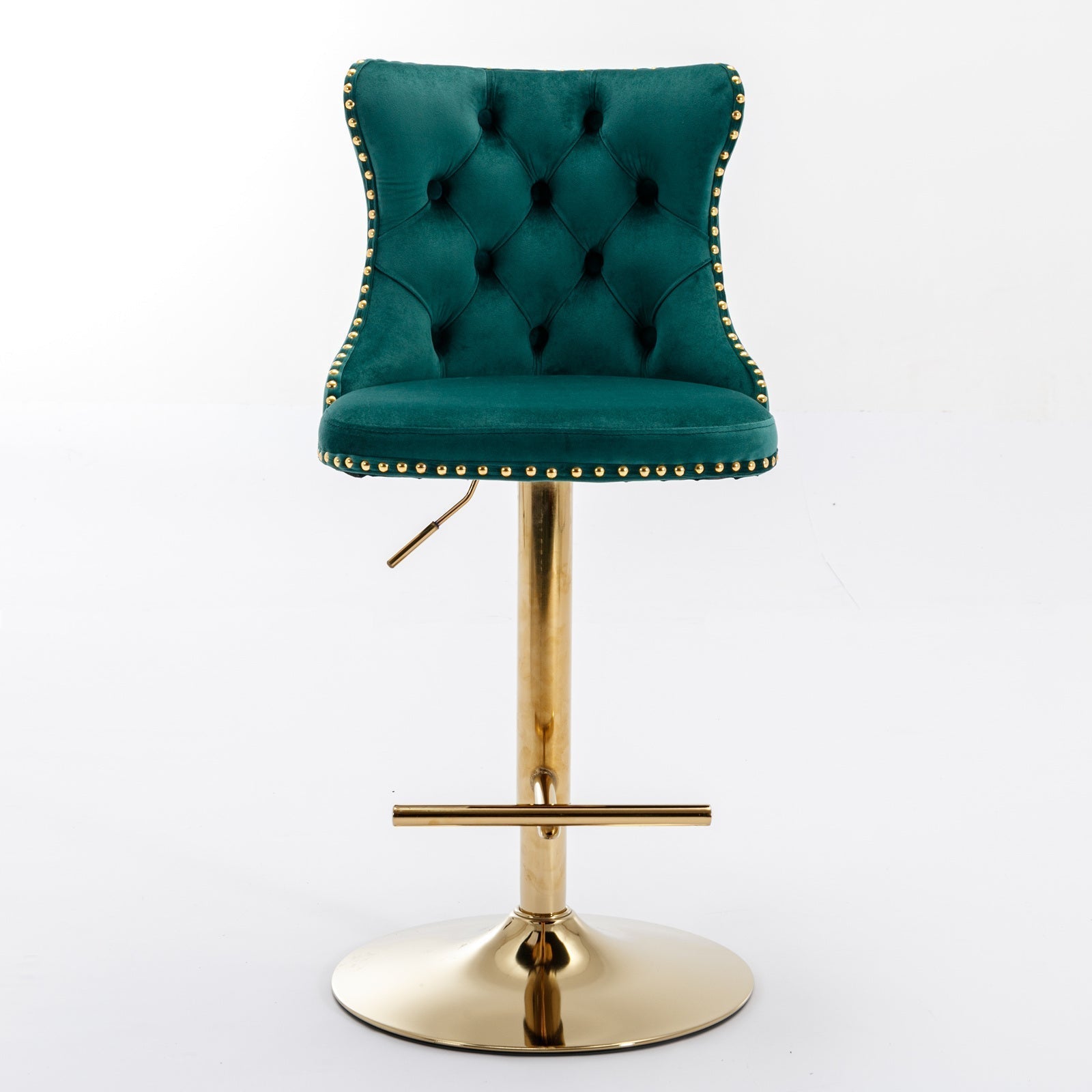 Golden Swivel Velvet Barstools-thumbmail-3