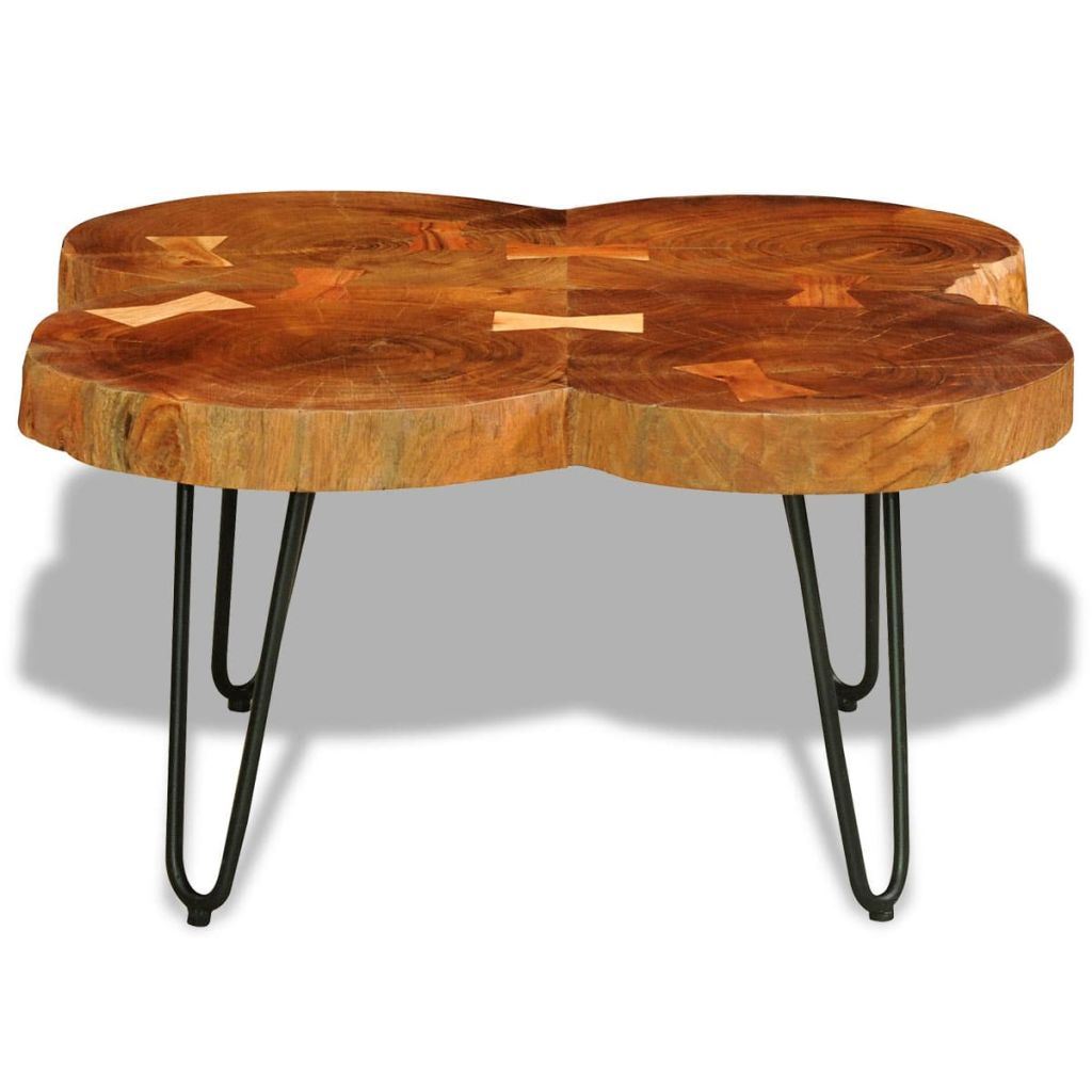 Trunks Solid Sheesham Wood Coffee Table 13.8" 4-thumbmail-3