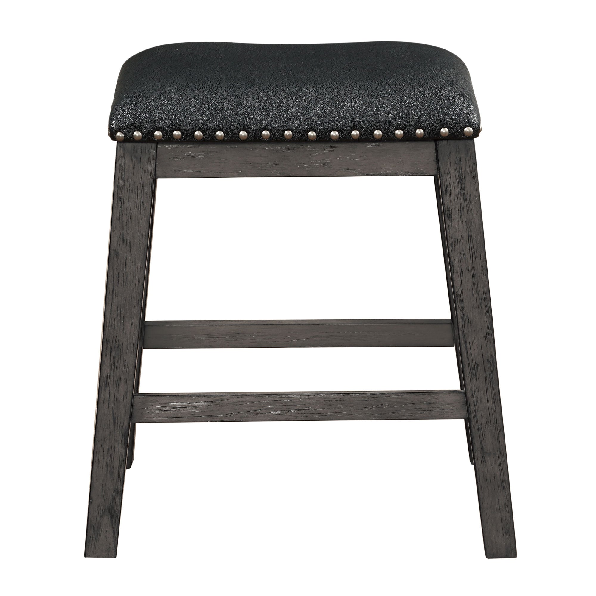 Set of 2 Faux Leather Counter Height Barstool-thumbmail-4