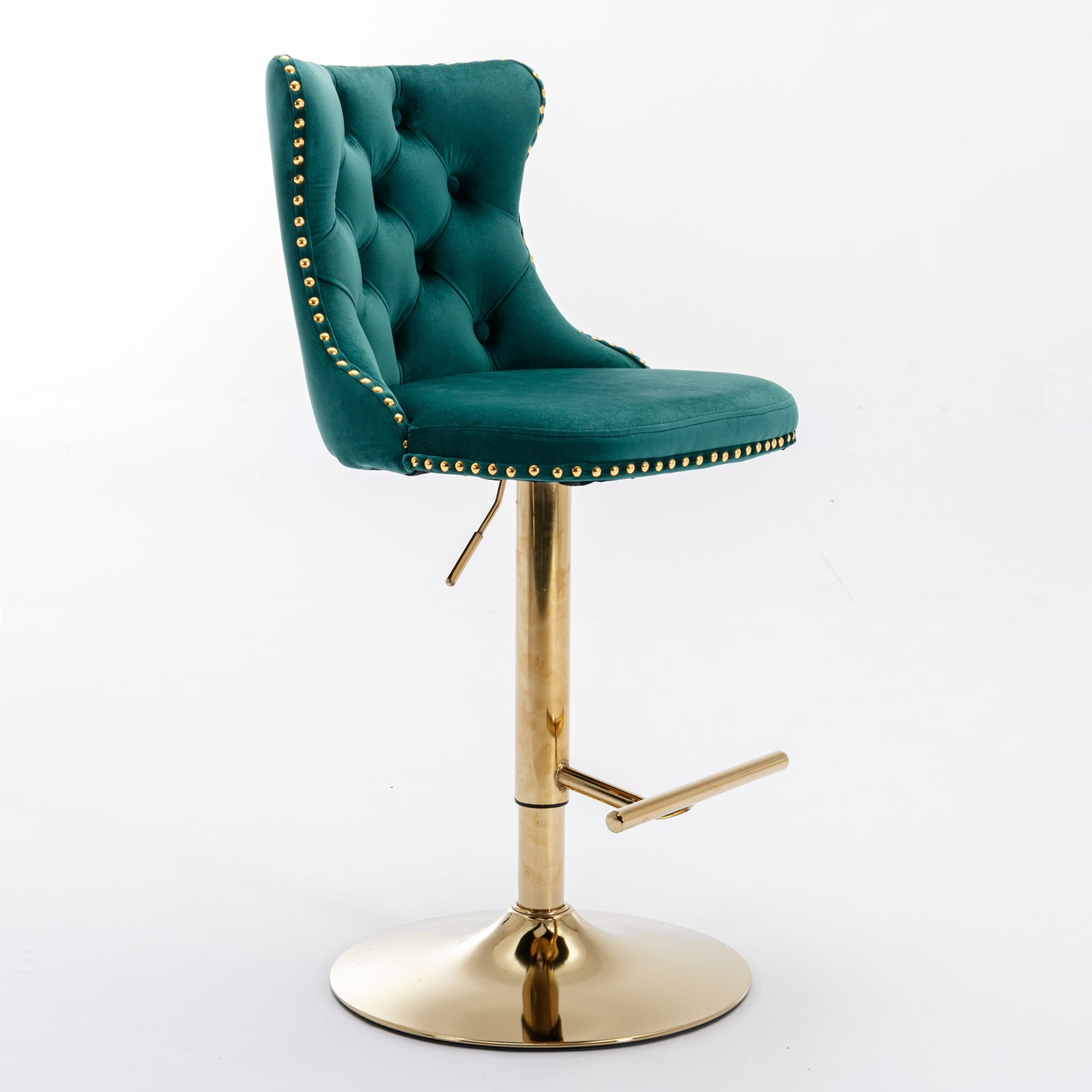 Golden Swivel Velvet Barstools-thumbmail-4