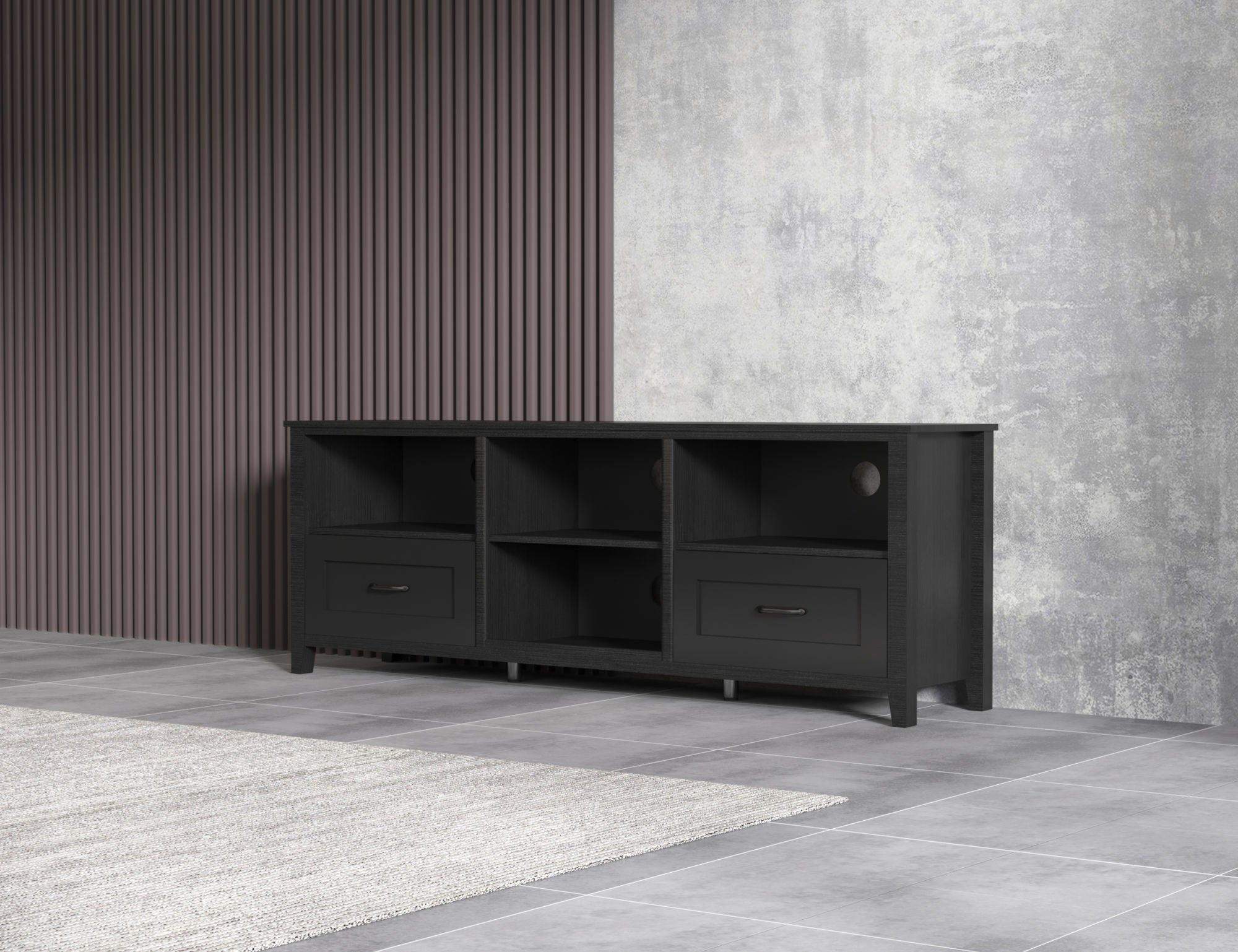 Black TV Stand for Living Room and Bedroom-thumbmail-2