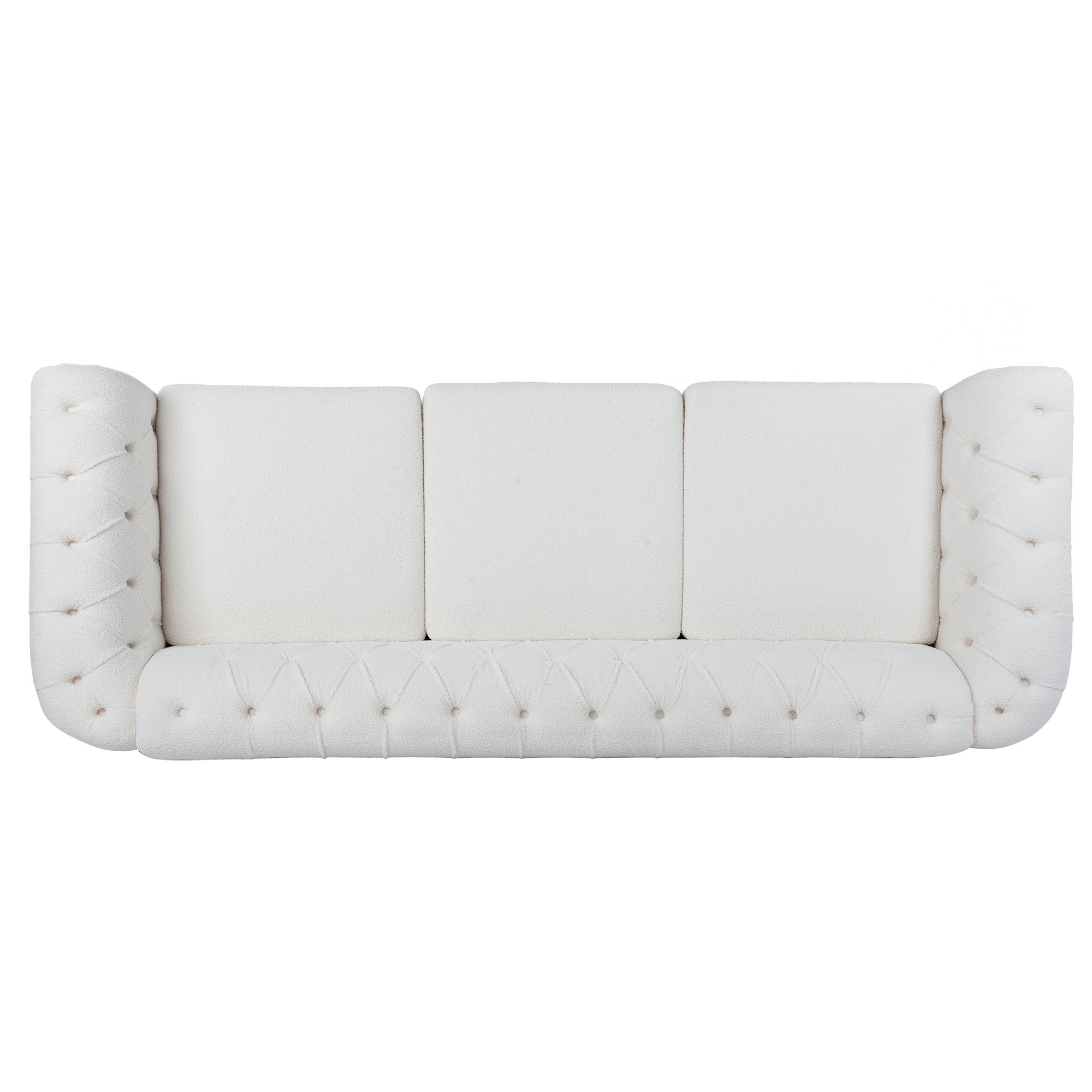 Rolled Arm Chesterfield 3 Seater Sofa-thumbmail-7
