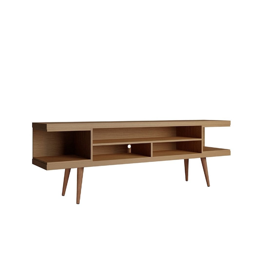 Manhattan Comfort Utopia 70" TV Stand With Splayed Wooden Legs-thumbmail-3