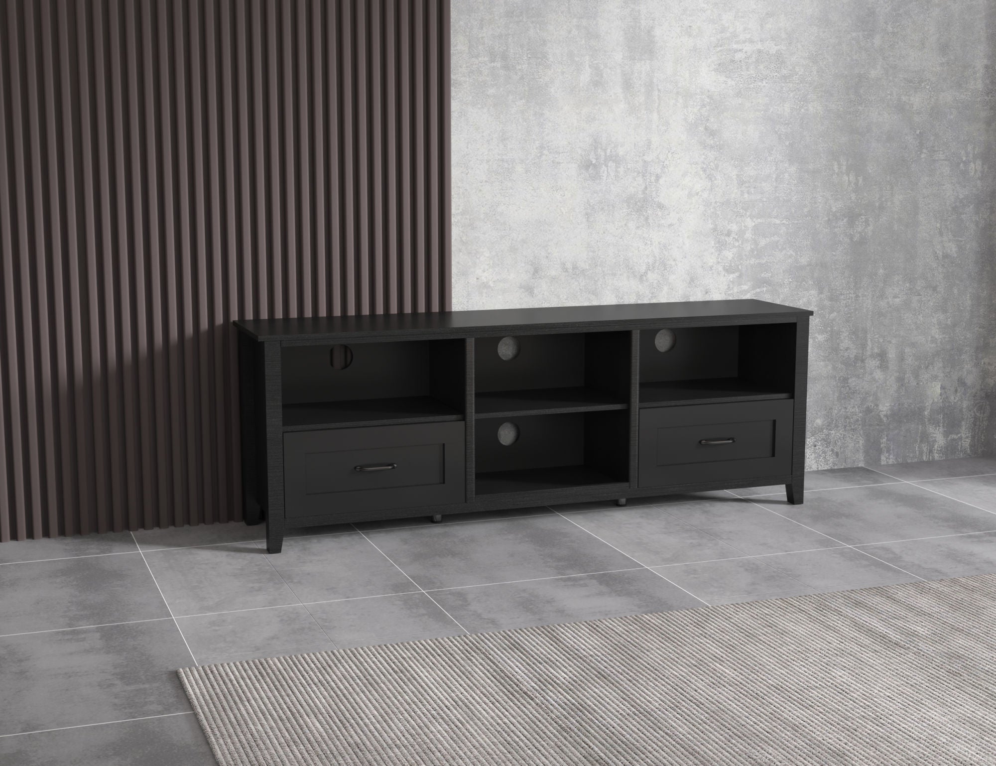 Black TV Stand for Living Room and Bedroom-thumbmail-8