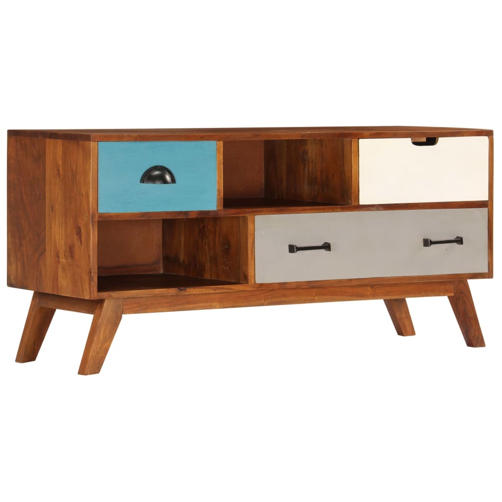 TV Cabinet With 3 Drawers 43.3"x13.7"x19.6"-thumbmail-2