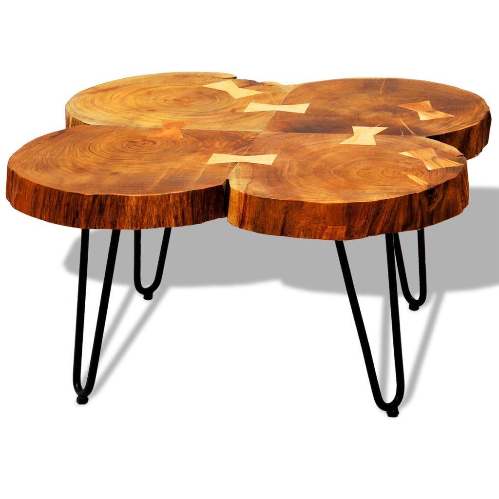 Trunks Solid Sheesham Wood Coffee Table 13.8" 4-thumbmail-7