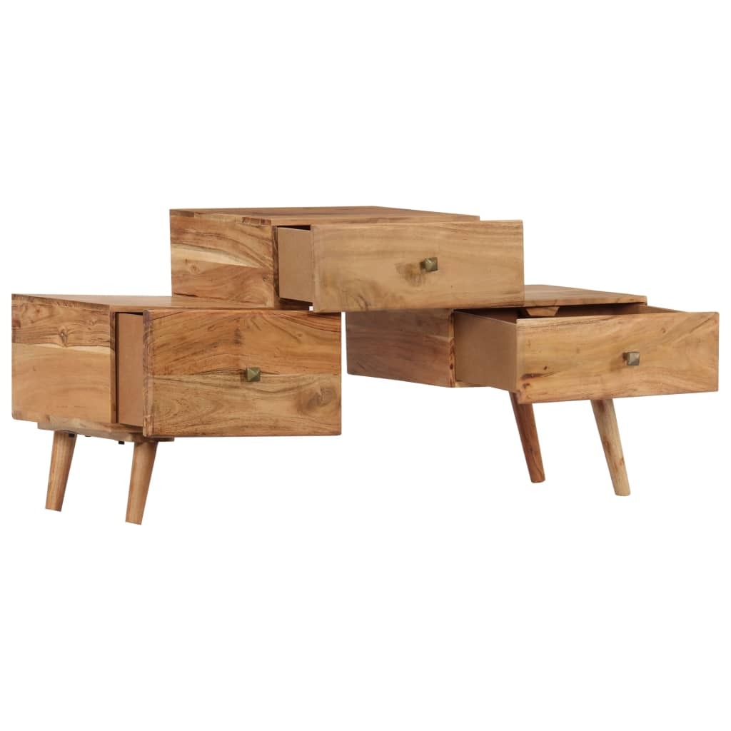Solid Acacia Wood TV Cabinet 42.5"x11.8"x19.2"-thumbmail-5