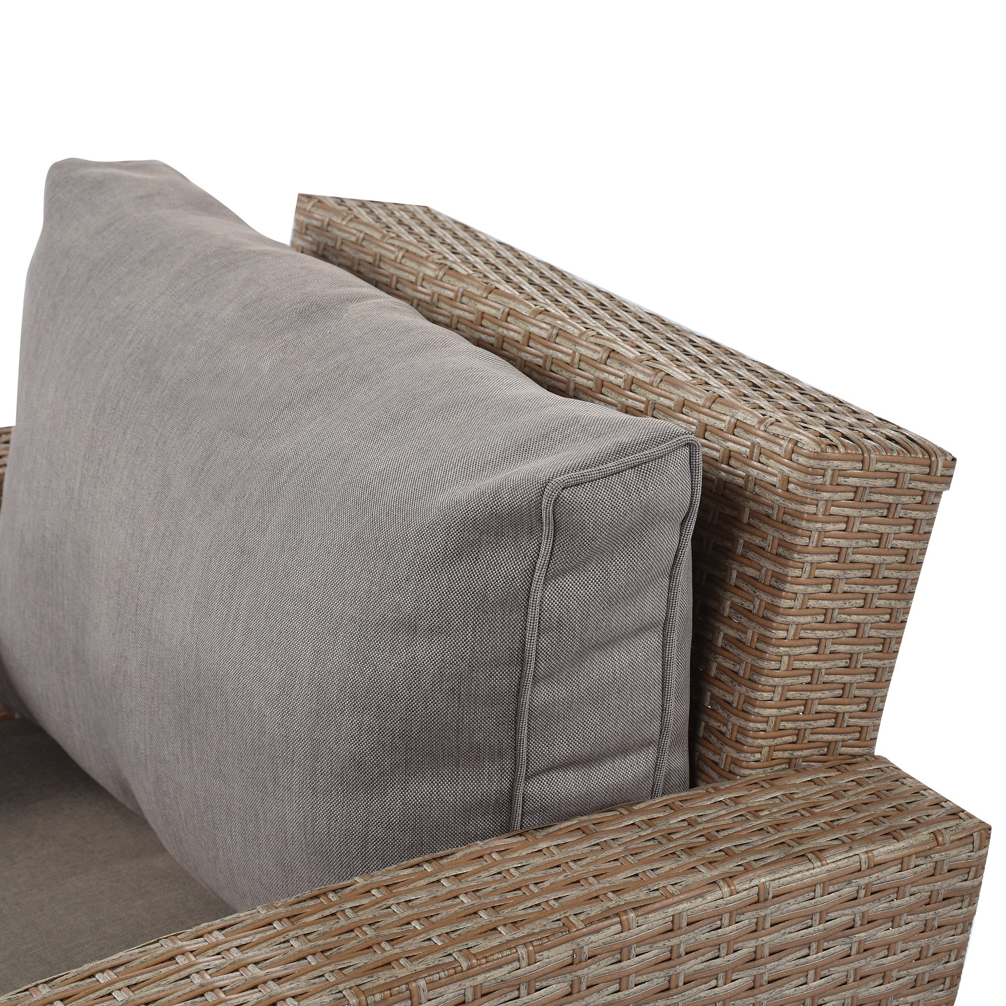 4-Piece Conversation Sofa Set With Beige Cushions-thumbmail-5