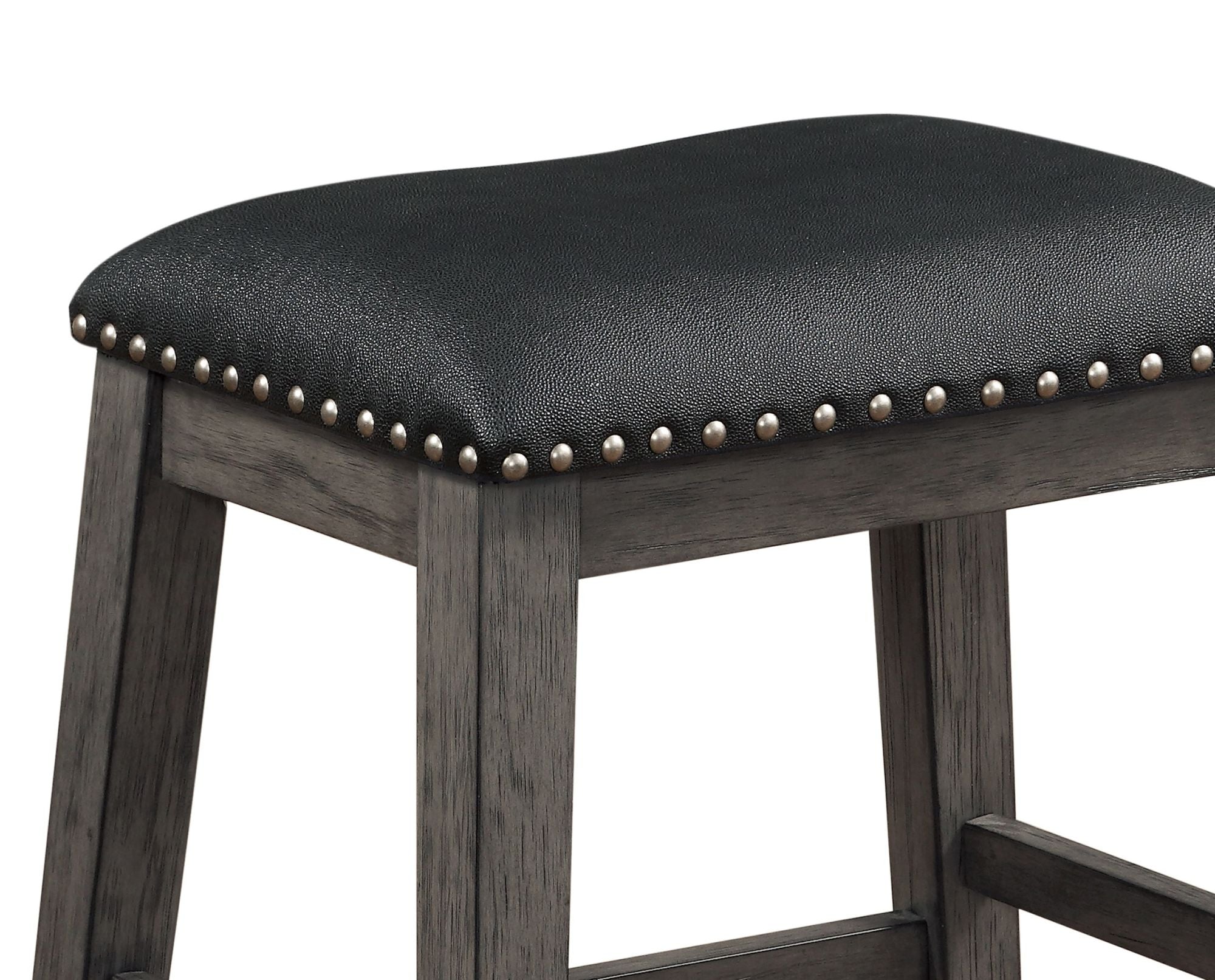 Set of 2 Faux Leather Counter Height Barstool-thumbmail-3