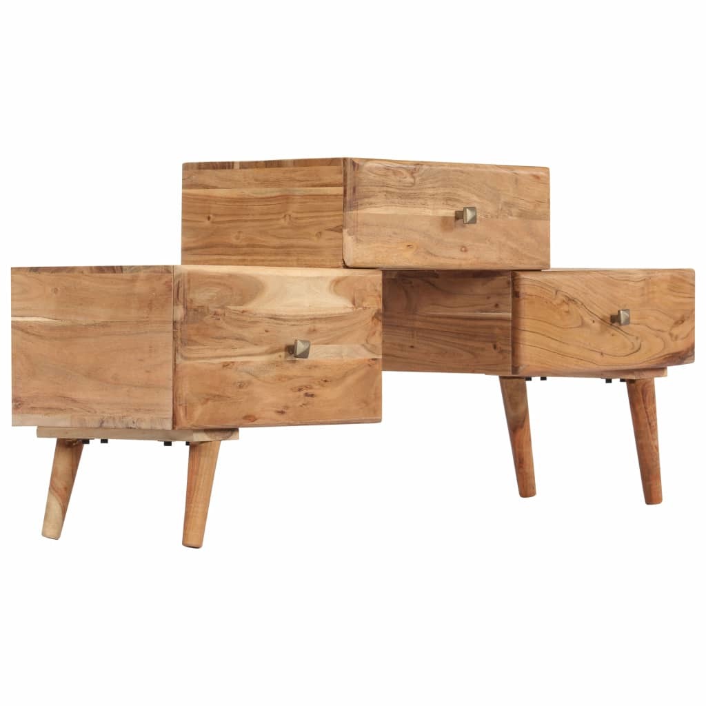 Solid Acacia Wood TV Cabinet 42.5"x11.8"x19.2"-thumbmail-3