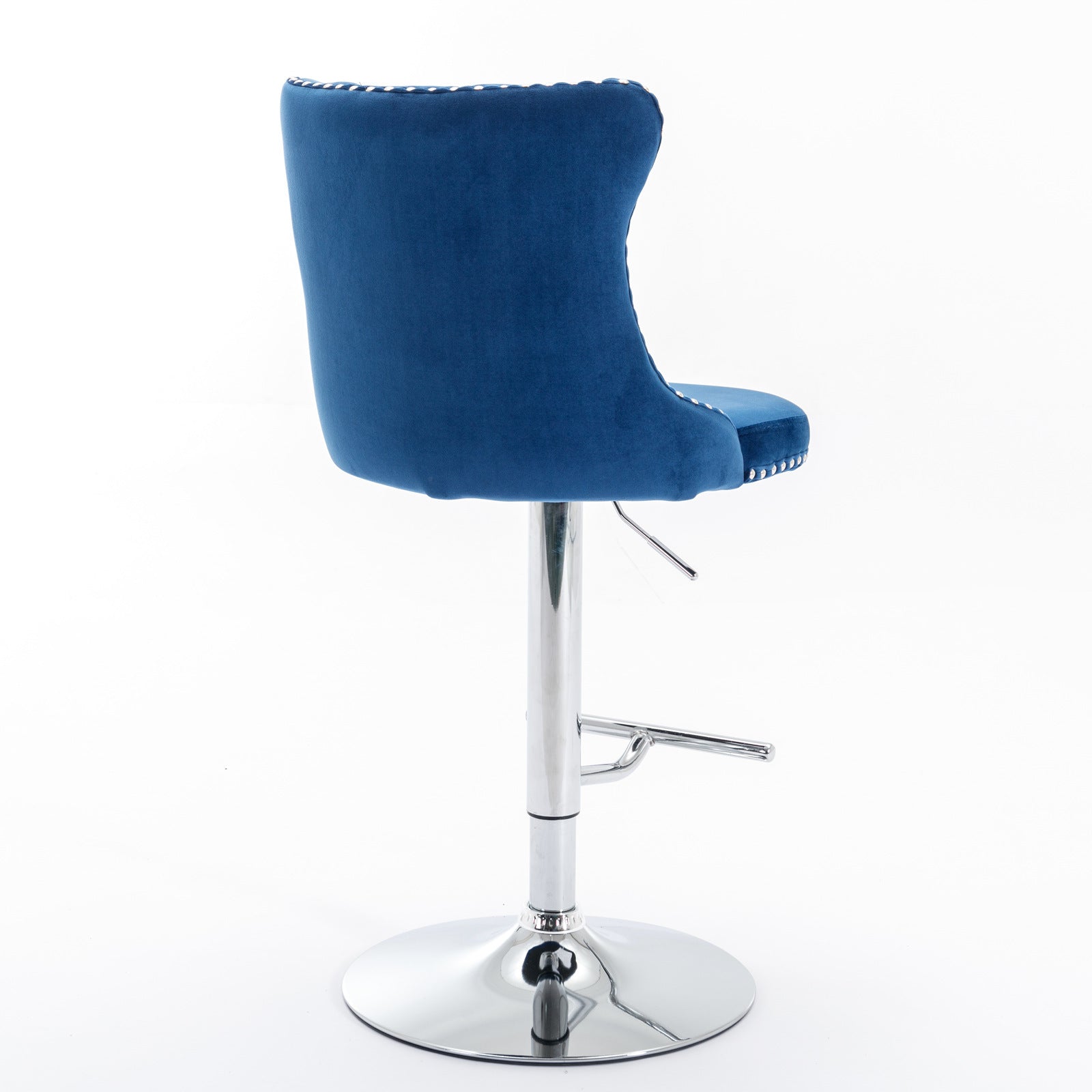 Set of 2  Swivel Velvet Barstools-thumbmail-5