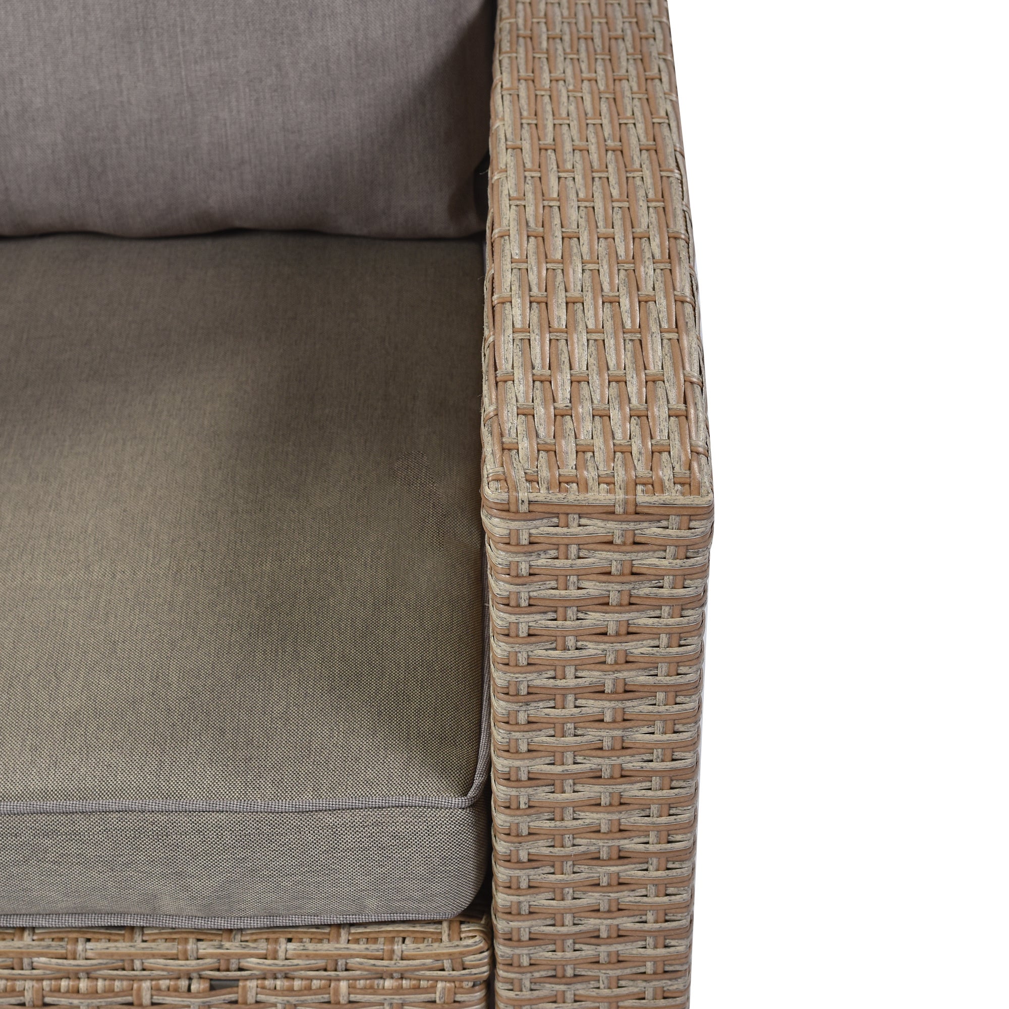 4-Piece Conversation Sofa Set With Beige Cushions-thumbmail-3