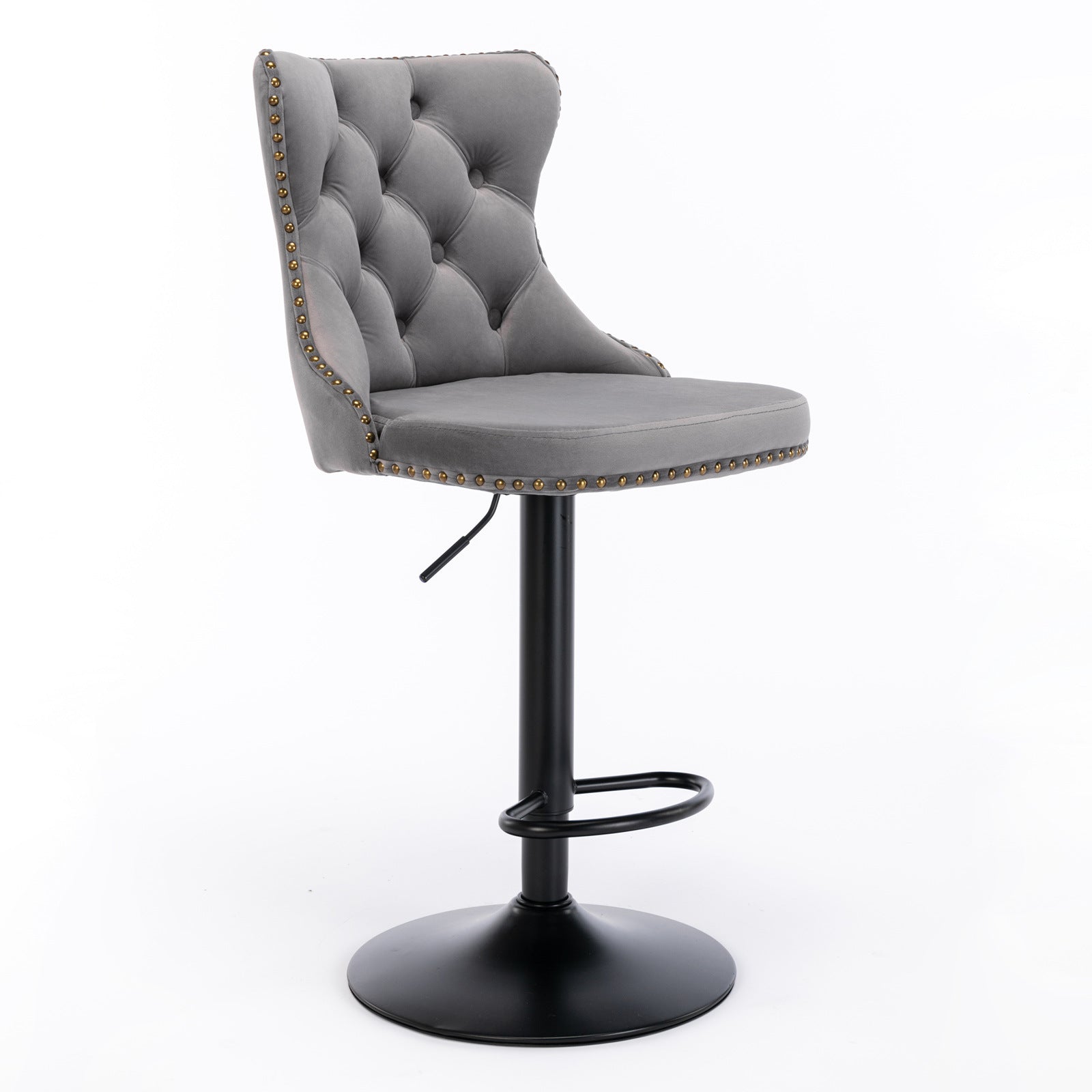 Set of 2 Swivel Velvet Barstools-thumbmail-6
