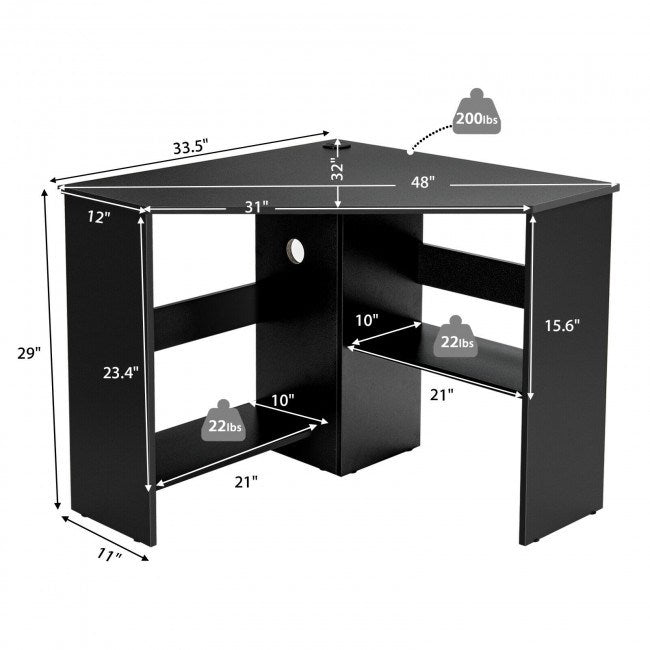 Triangle Corner Computer Desk-thumbmail-9