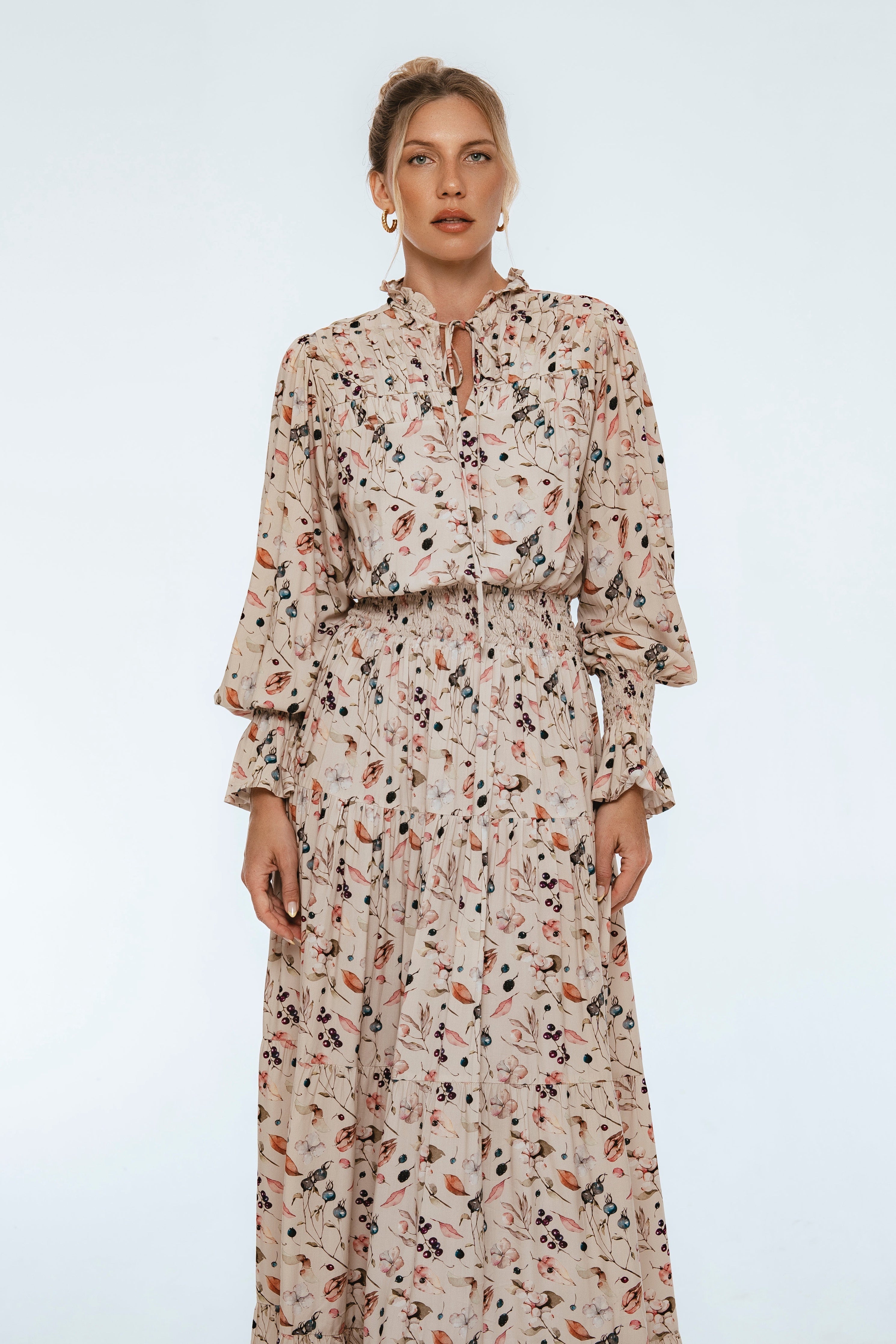 White Lotus Ruffled Maxi Dress-thumbmail-3