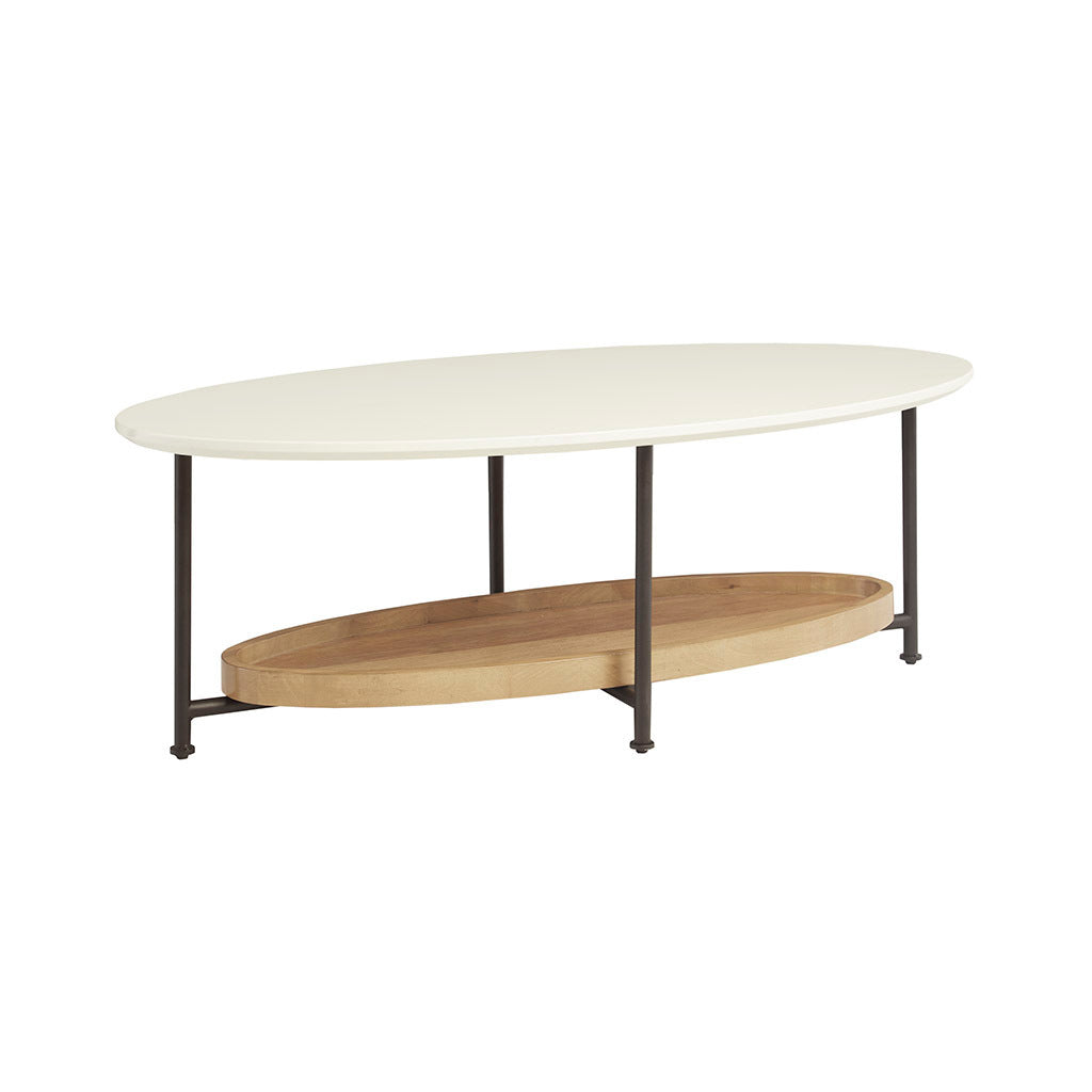 Monte Oval White/Natural Coffee Table-thumbmail-4