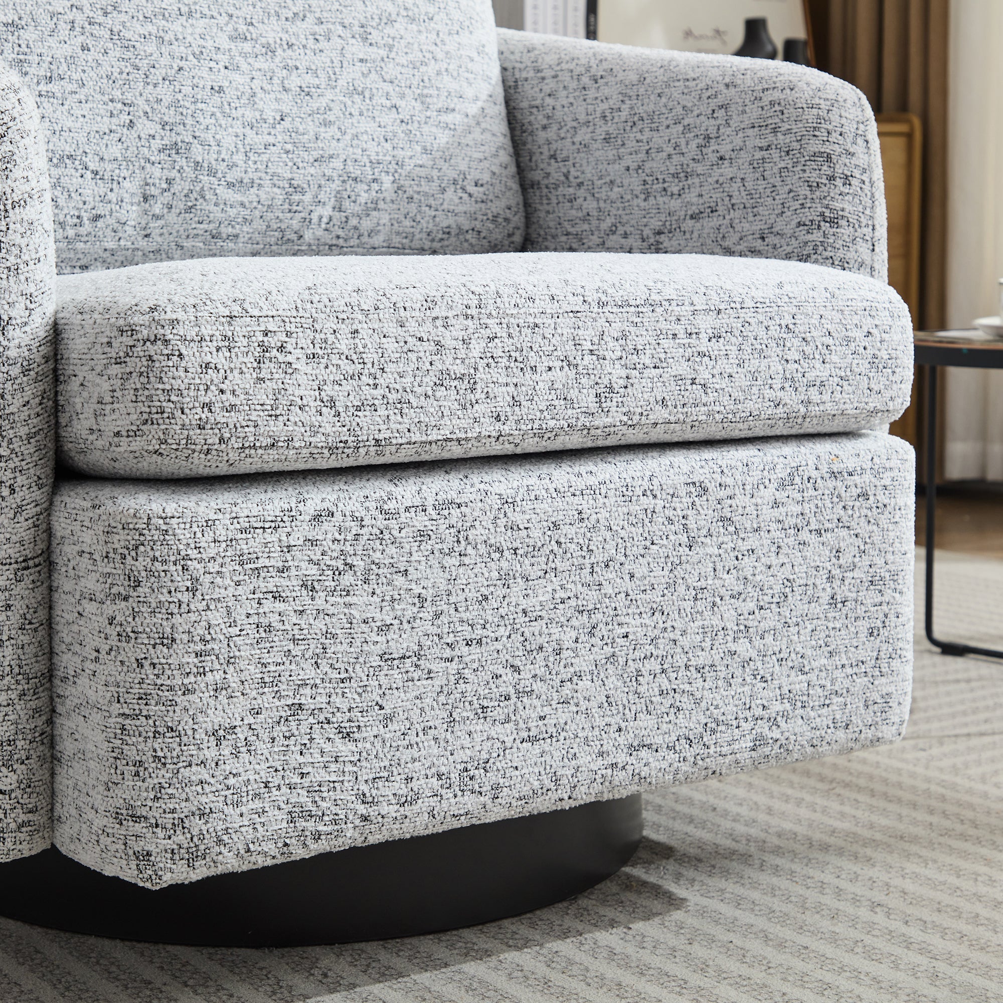 31.5"W  Comfy Round Swivel Accent Chair-thumbmail-10