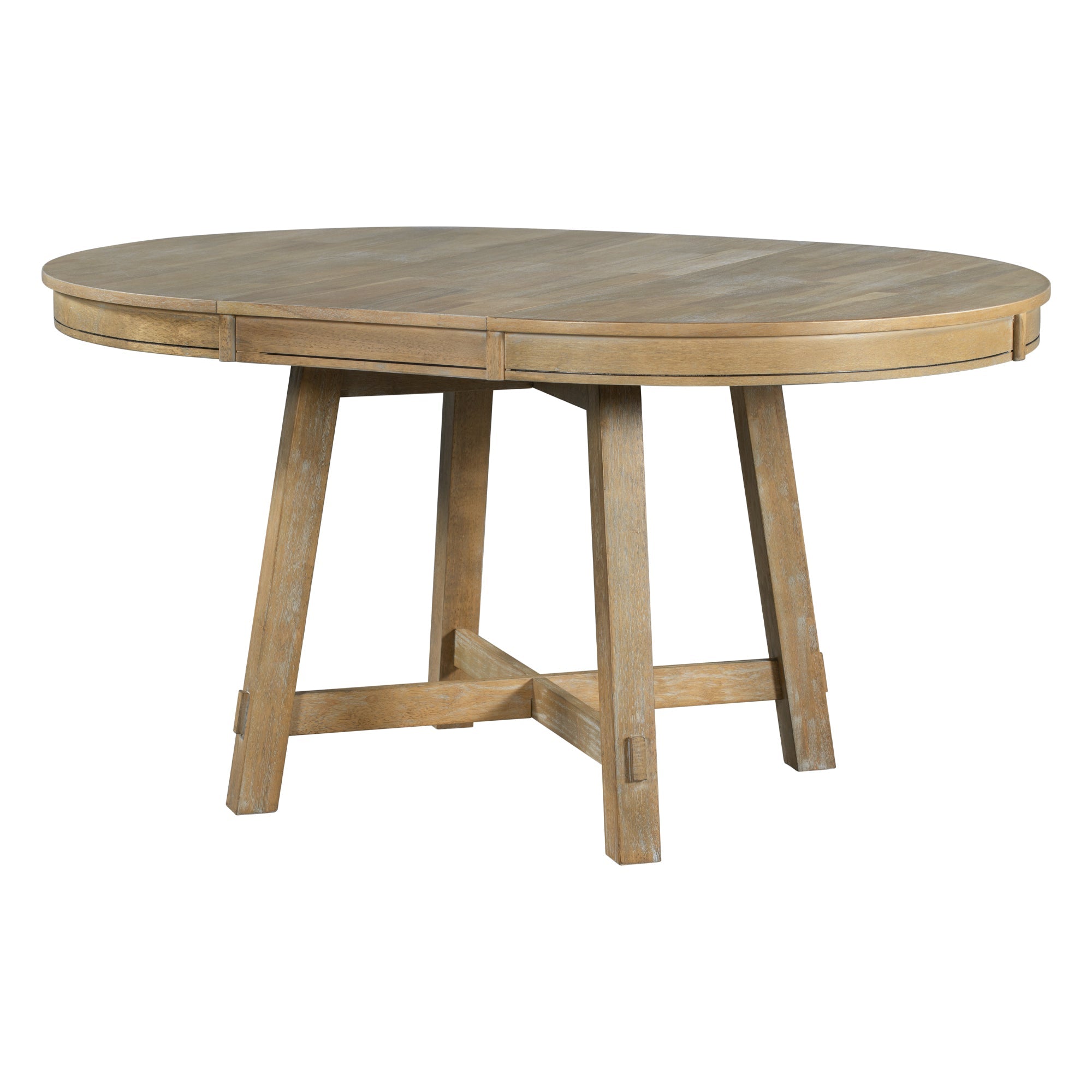 Farmhouse Round Extendable Dining Table-thumbmail-3