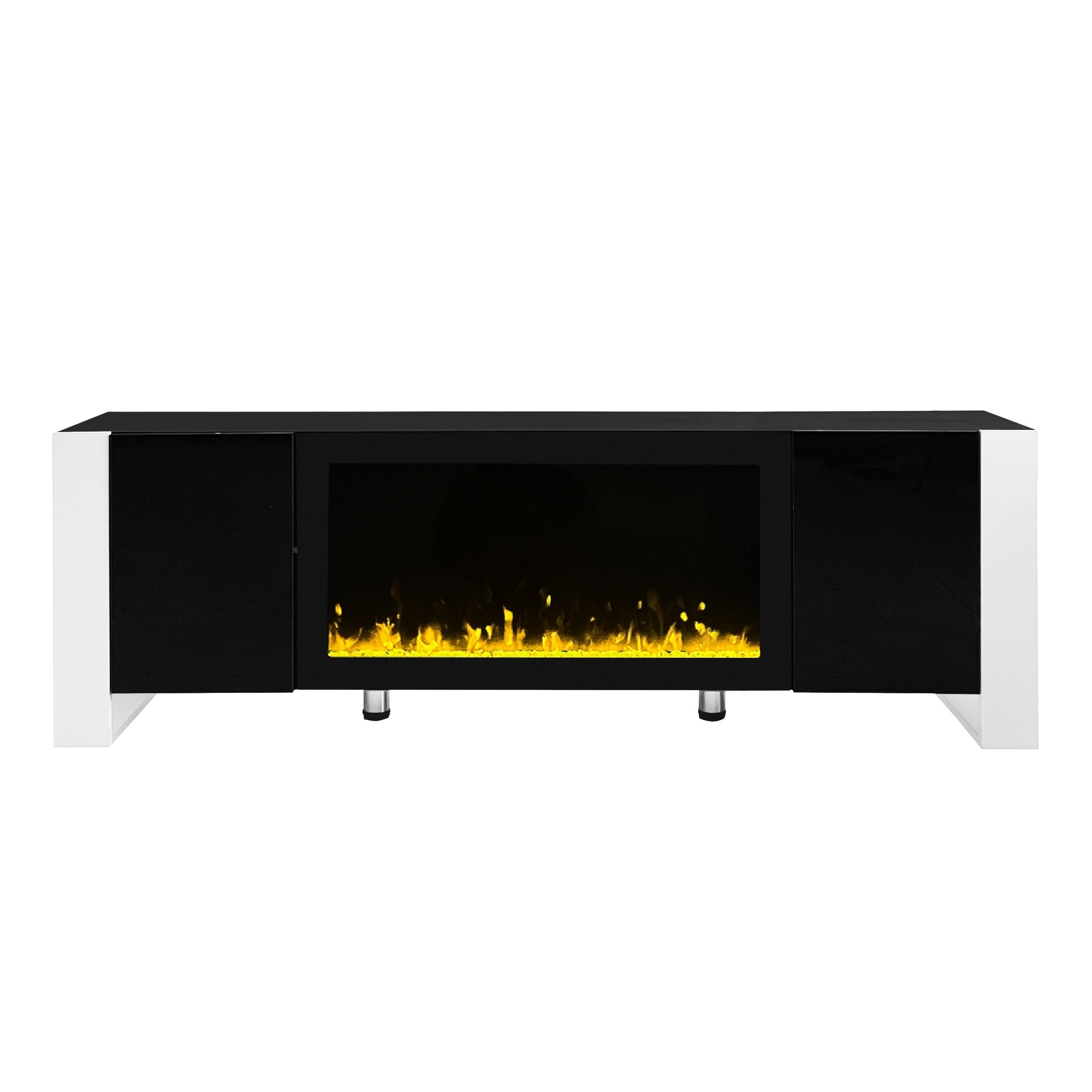 Modern TV Stand With 34.2' Non-Heating Electric Fireplace-thumbmail-9