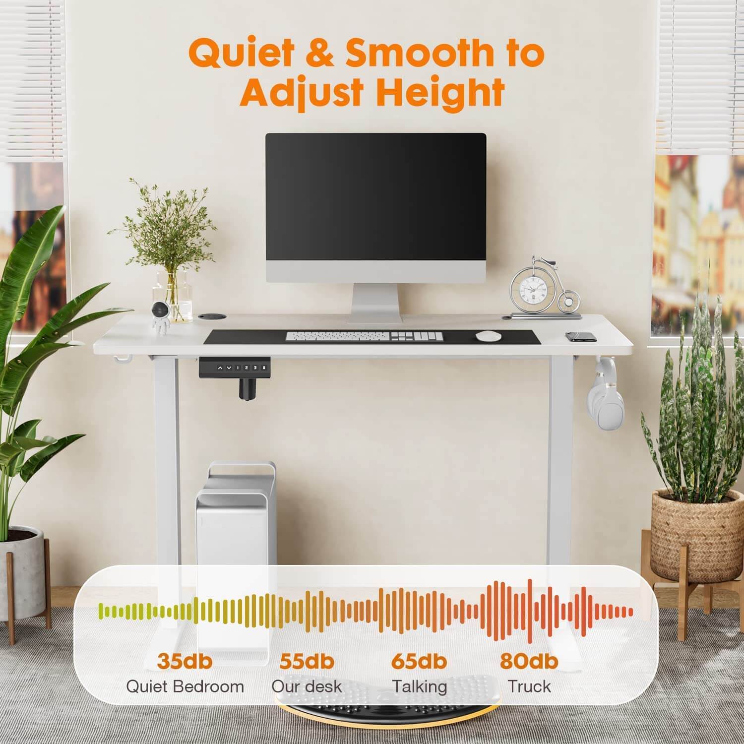 Electric Height Adjustable Standing Desk-thumbmail-1