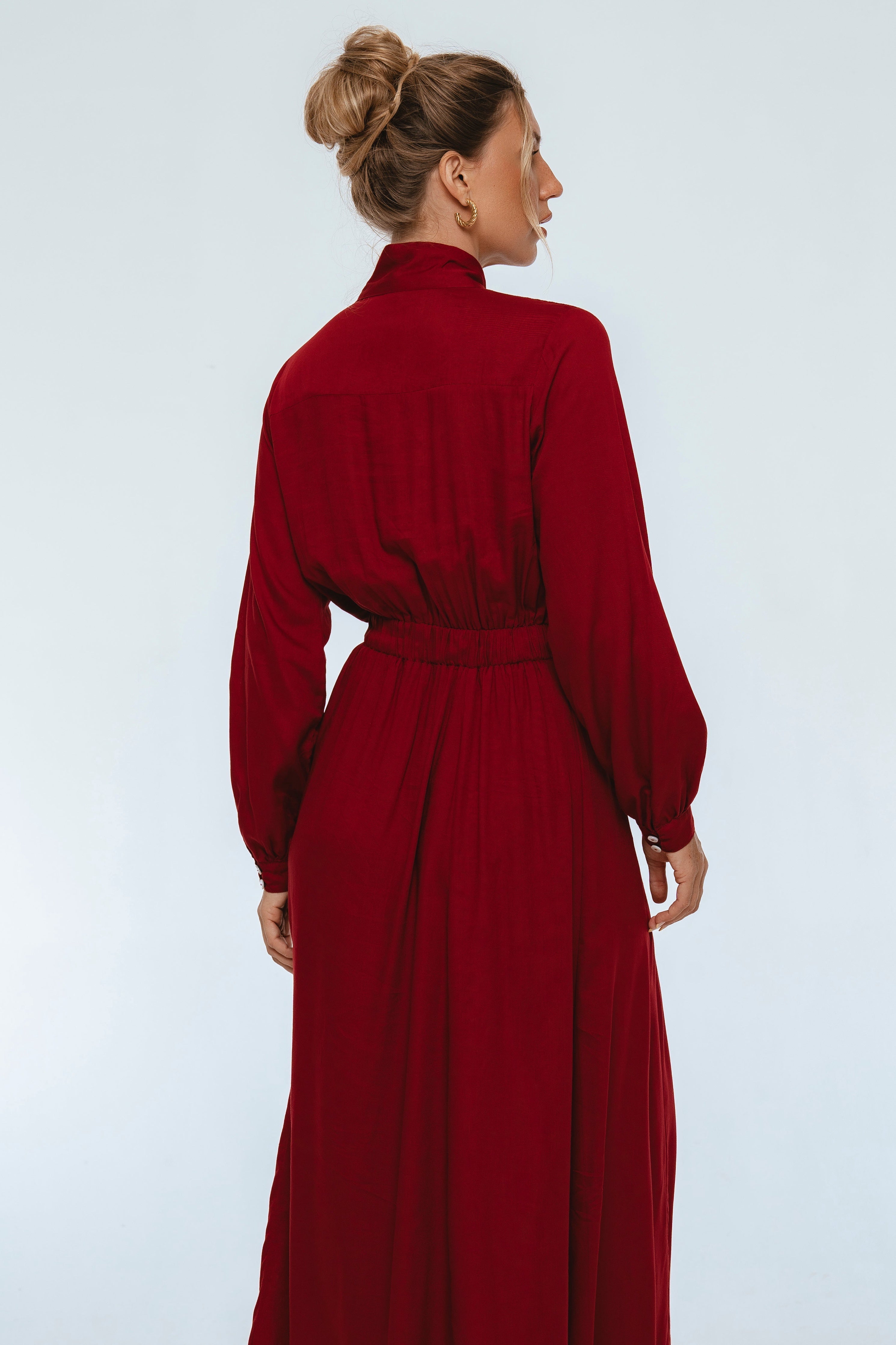 Evelina Long Sleeve Midi Dress-thumbmail-10