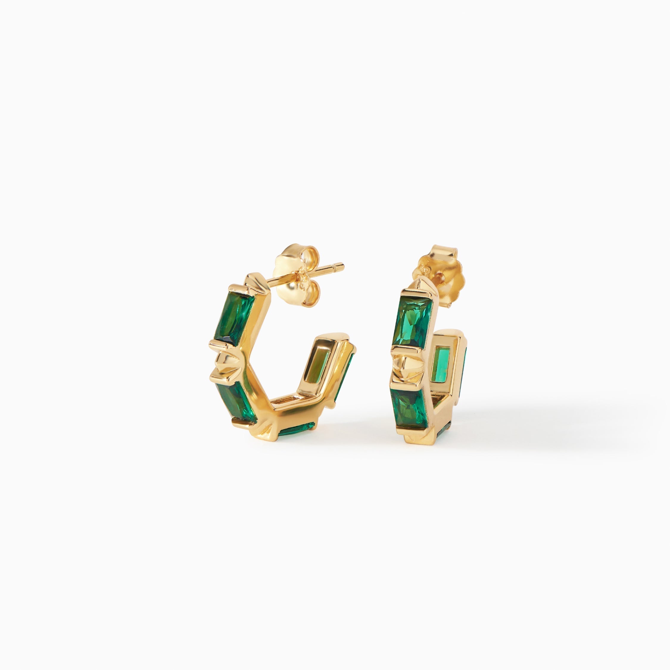 The Claire Hoop Earrings - Huggie-thumbmail-4