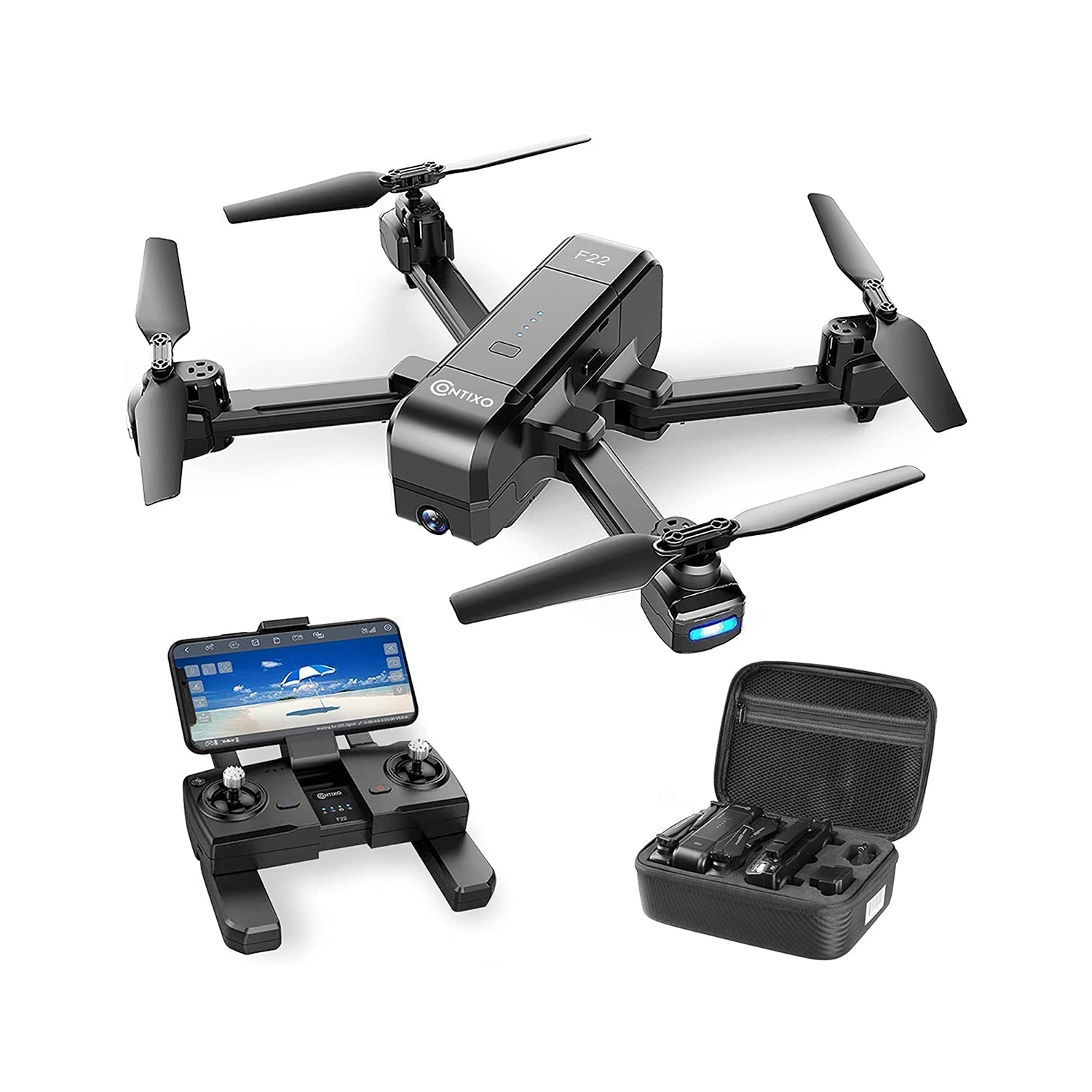 Contixo F22 GPS Drone - 1080P Camera, Foldable, Follow Me, 18-Min-thumbmail-1