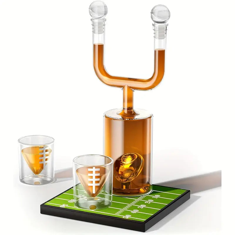 Football Field Goal Whiskey Decanter Set-thumbmail-3