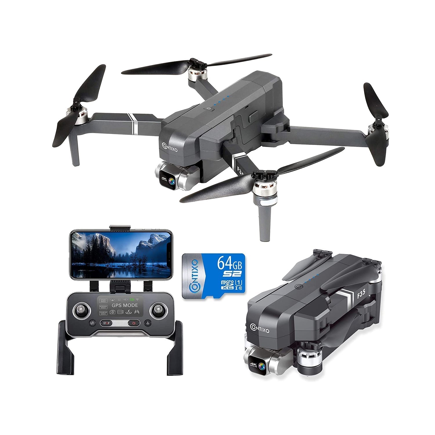 Contixo F35 GPS Drone With 4K UHD Camera-thumbmail-2
