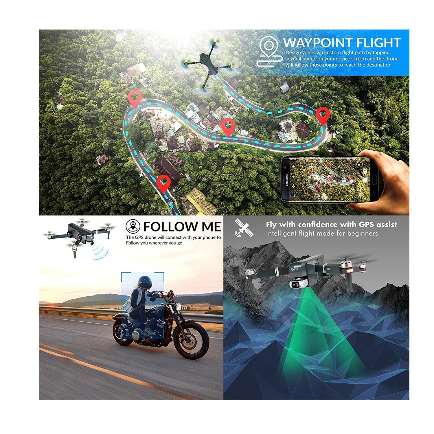 Contixo F35 GPS Drone With 4K UHD Camera-thumbmail-10