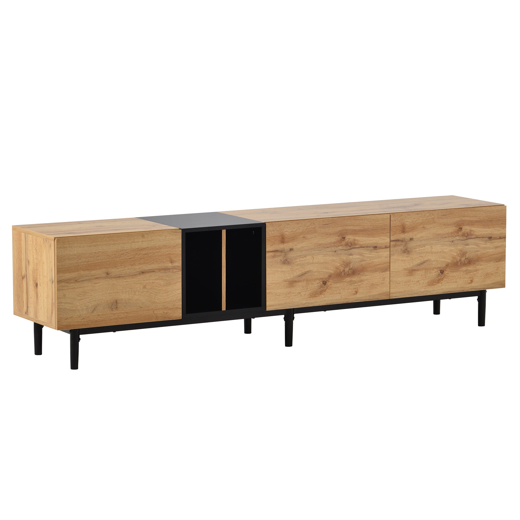 Modern Natural Wood Color TV Stand-thumbmail-2