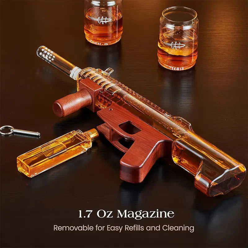M-16 Machine Gun Whiskey Decanter Set-thumbmail-4