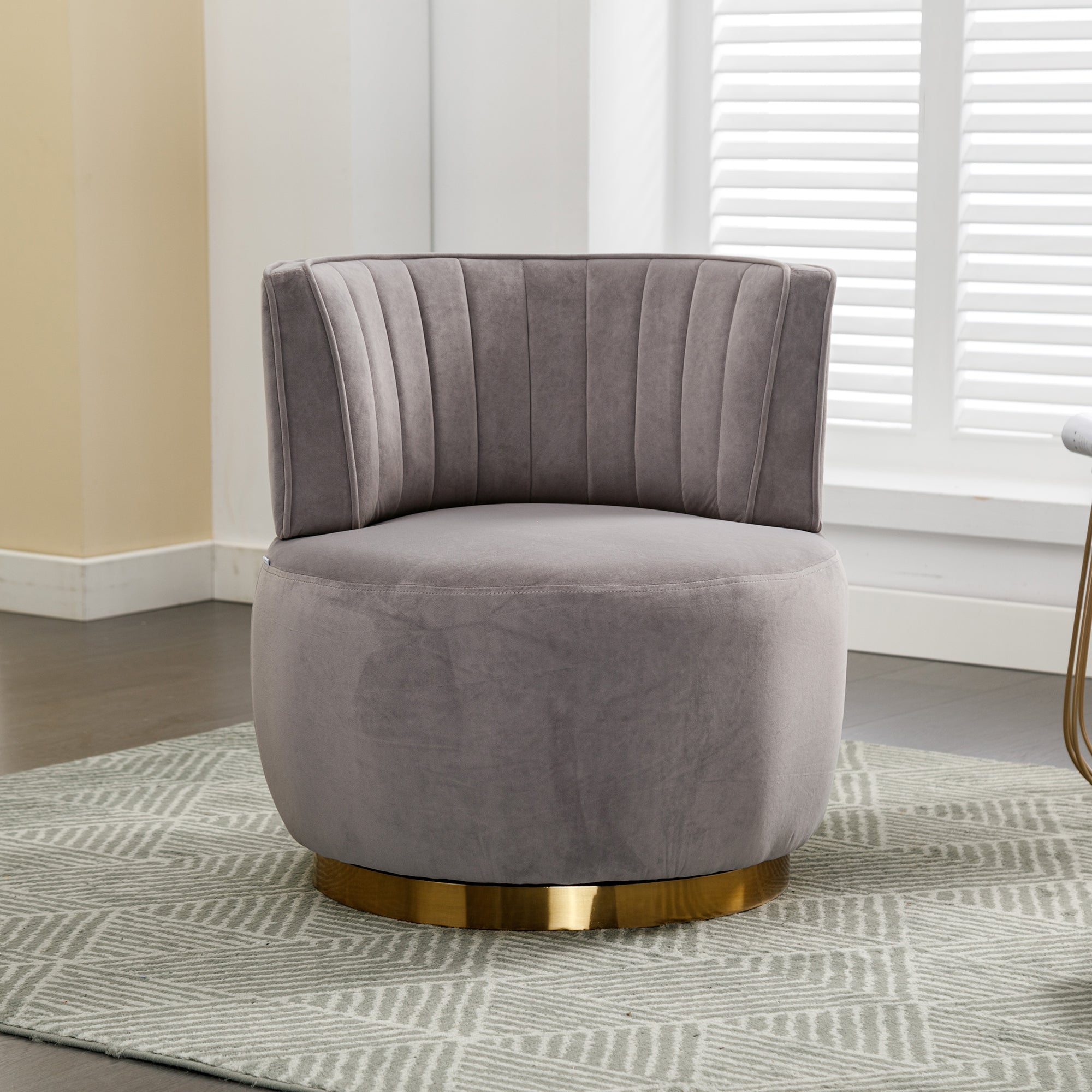 360 Degree Swivel Cuddle Barrel Accent Sofa Chairs-thumbmail-8