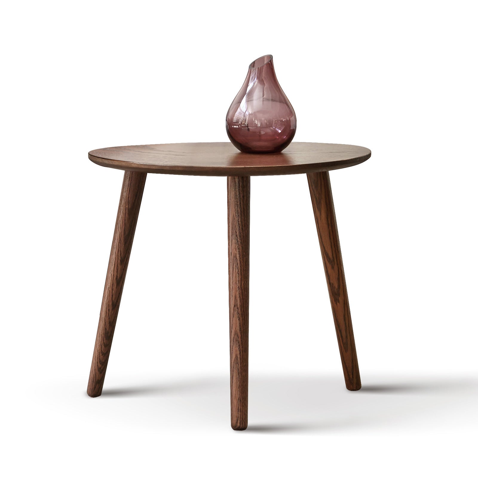 Solid Oak Wood Side Table-thumbmail-7