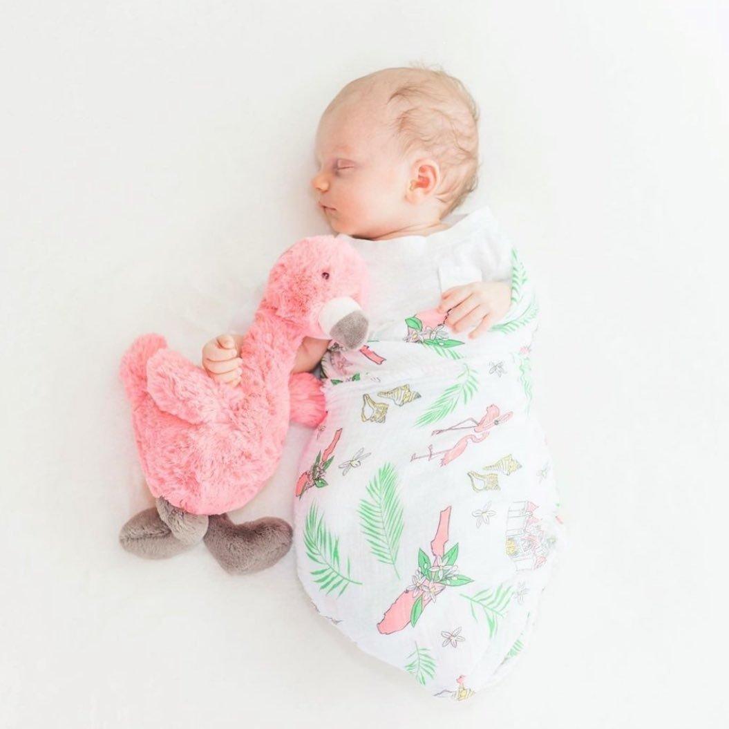 Florida Baby Muslin Swaddle Blanket (Floral)-thumbmail-9