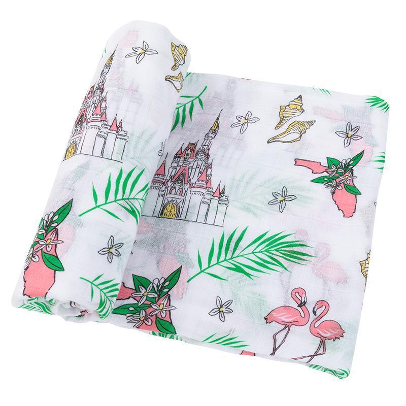 Florida Baby Muslin Swaddle Blanket (Floral)-thumbmail-5