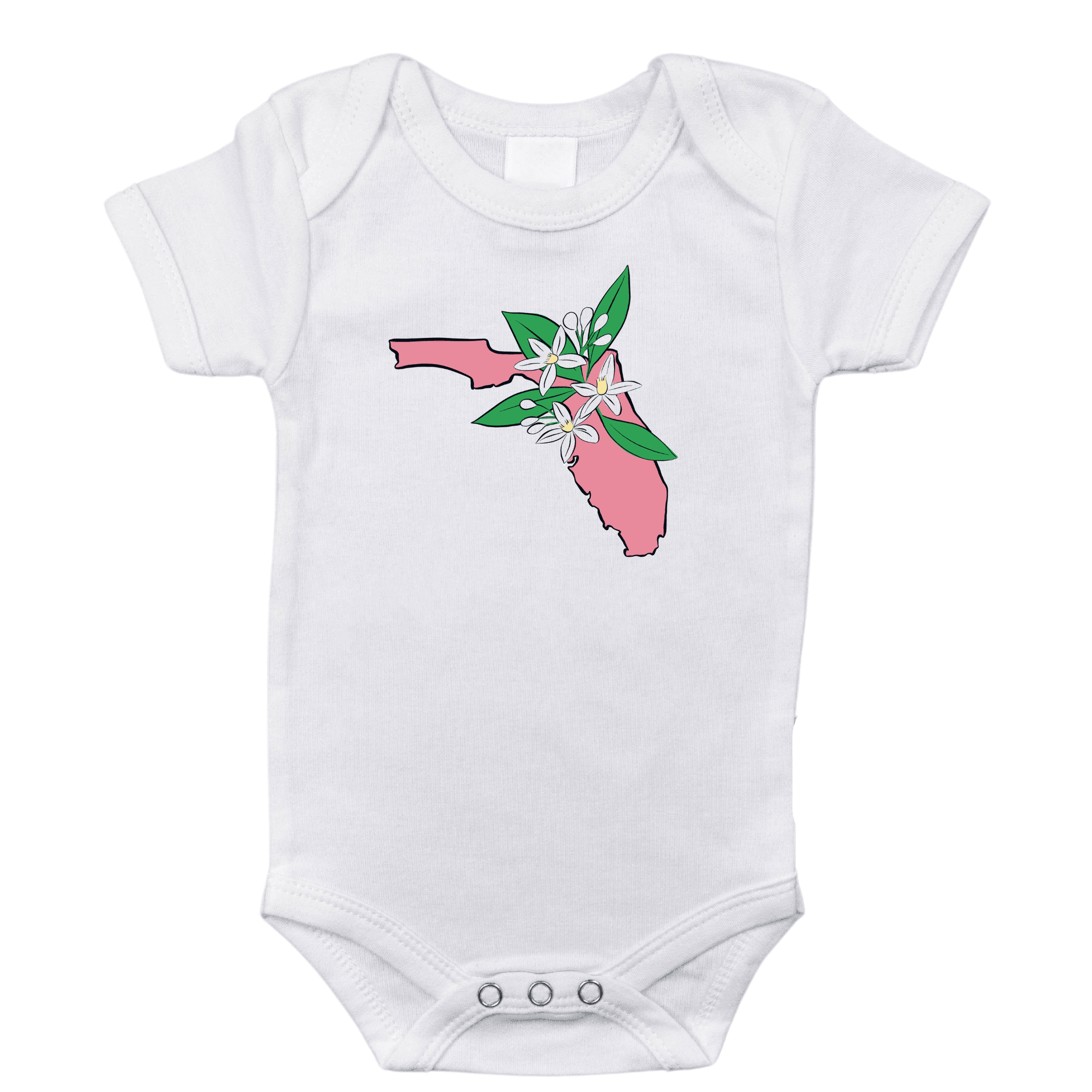 Florida Orange Blossom Baby Onesie-thumbmail-1