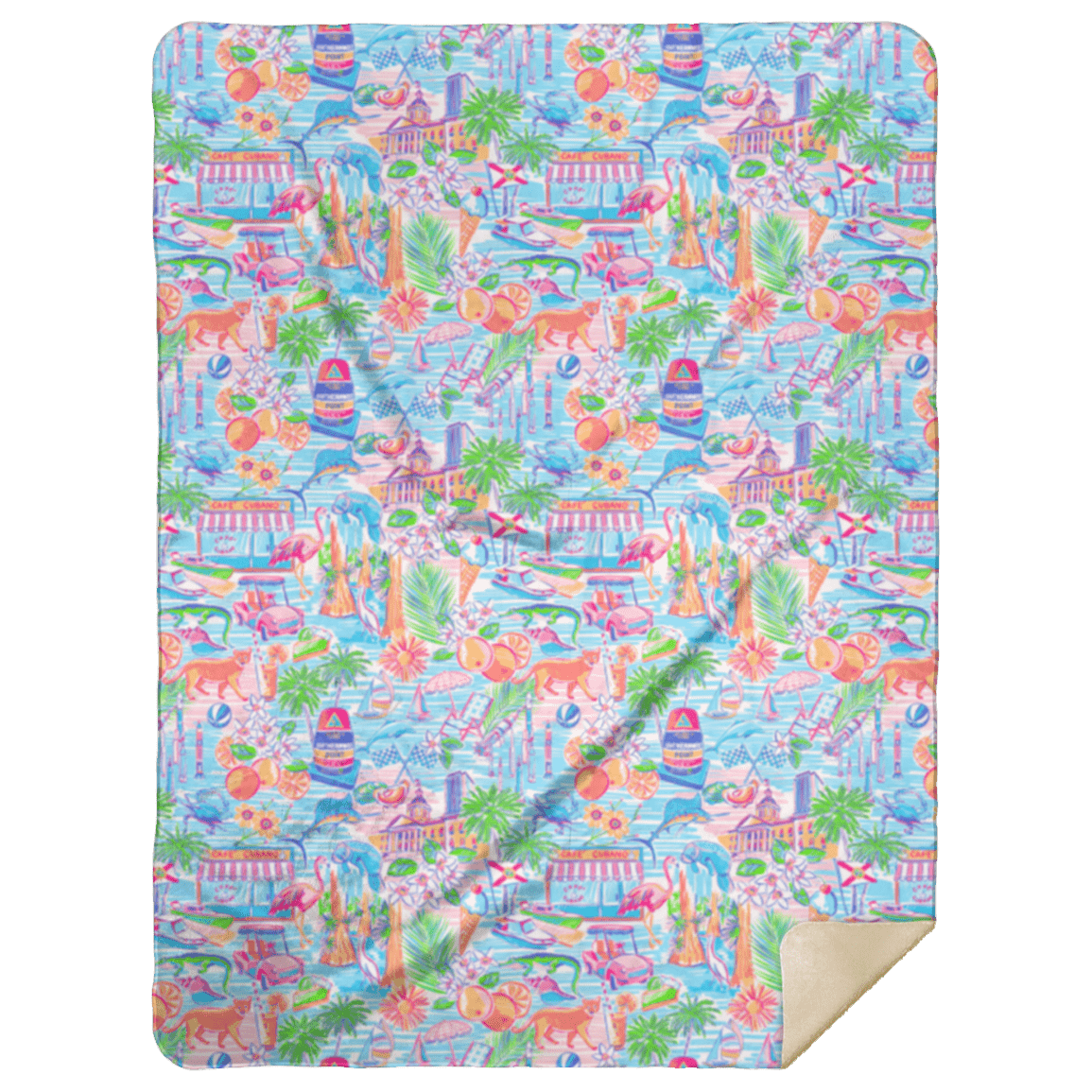 Florida (South) Plush Throw Blanket 60x80-thumbmail-1