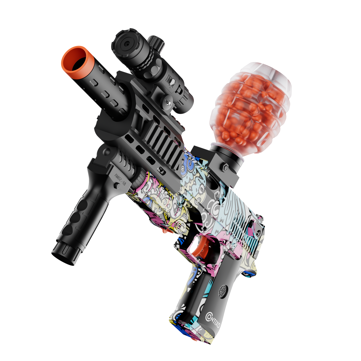 Contixo GB1 Graffiti Automatic Gel Ball Blaster With 30,000 Gel Beads-thumbmail-22
