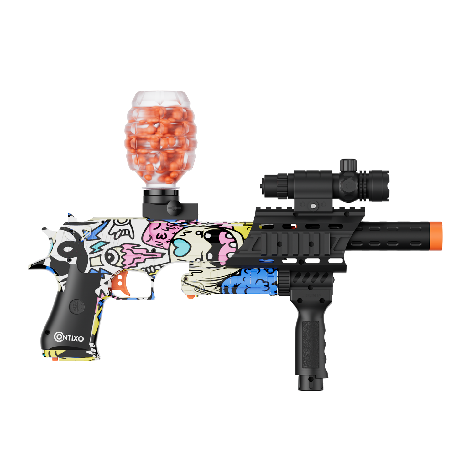 Contixo GB1 Graffiti Automatic Gel Ball Blaster With 30,000 Gel Beads-thumbmail-11