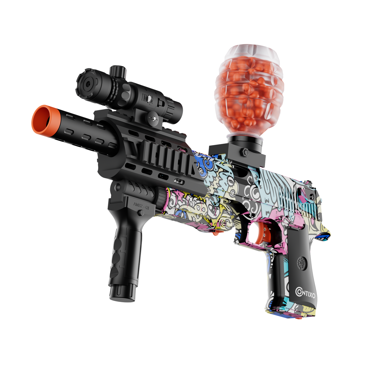 Contixo GB1 Graffiti Automatic Gel Ball Blaster With 30,000 Gel Beads-thumbmail-18