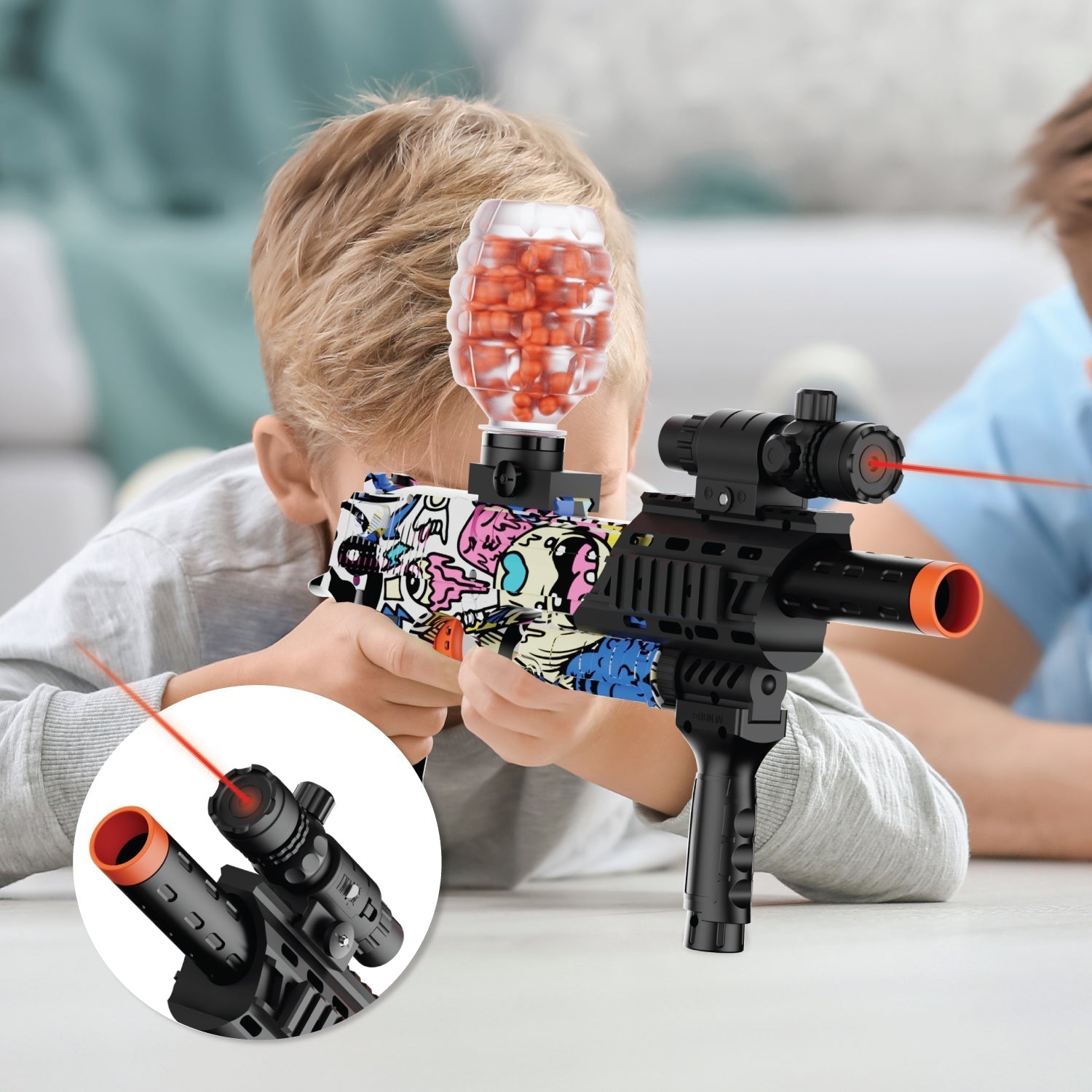 Contixo GB1 Graffiti Automatic Gel Ball Blaster With 30,000 Gel Beads-thumbmail-2