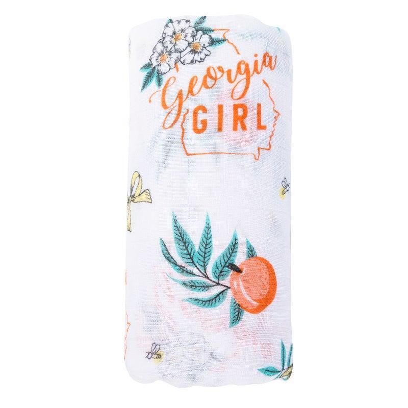 Georgia Girl Baby Muslin Swaddle Blanket-thumbmail-6