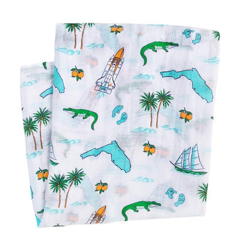 Gift Set: Florida Baby Muslin Swaddle Blanket and Burp Cloth/Bib Combo-thumbmail-9