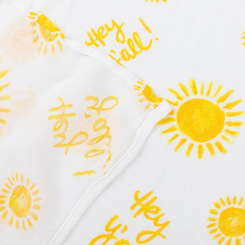 Gift Set: Hey Y'all Baby Muslin Swaddle Blanket and Burp Cloth/Bib Combo-thumbmail-2