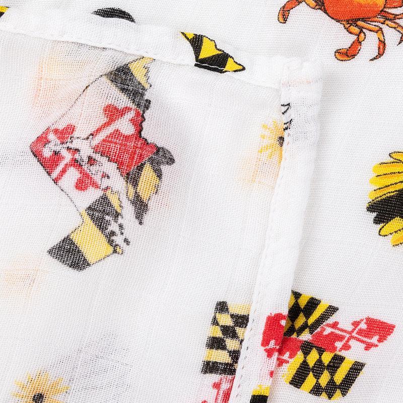 Gift Set: Maryland Baby Muslin Swaddle Blanket and Burp Cloth/Bib Combo-thumbmail-3