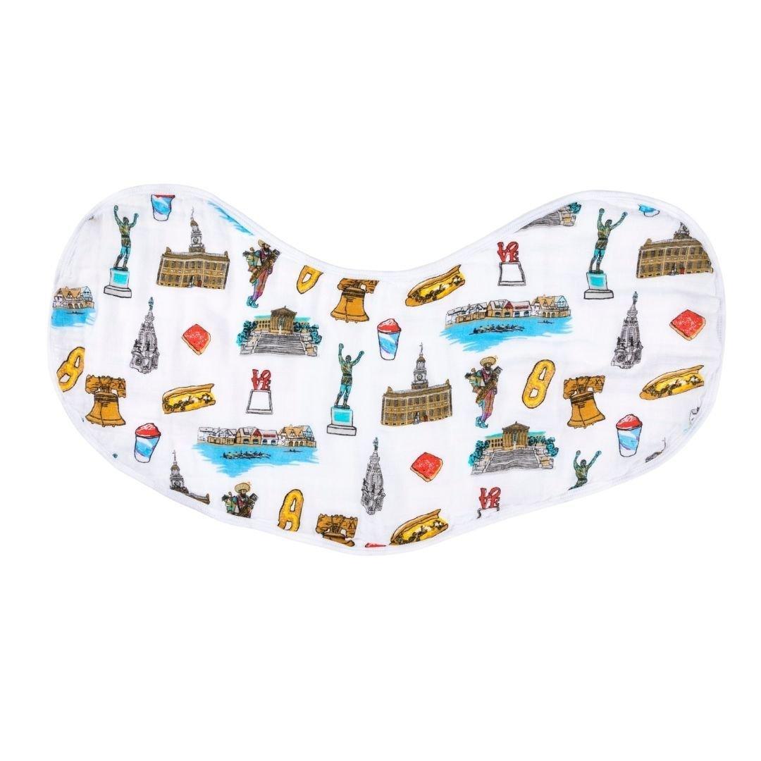 Gift Set: Philadelphia Baby Muslin Swaddle Blanket and Burp Cloth/Bib Combo-thumbmail-9
