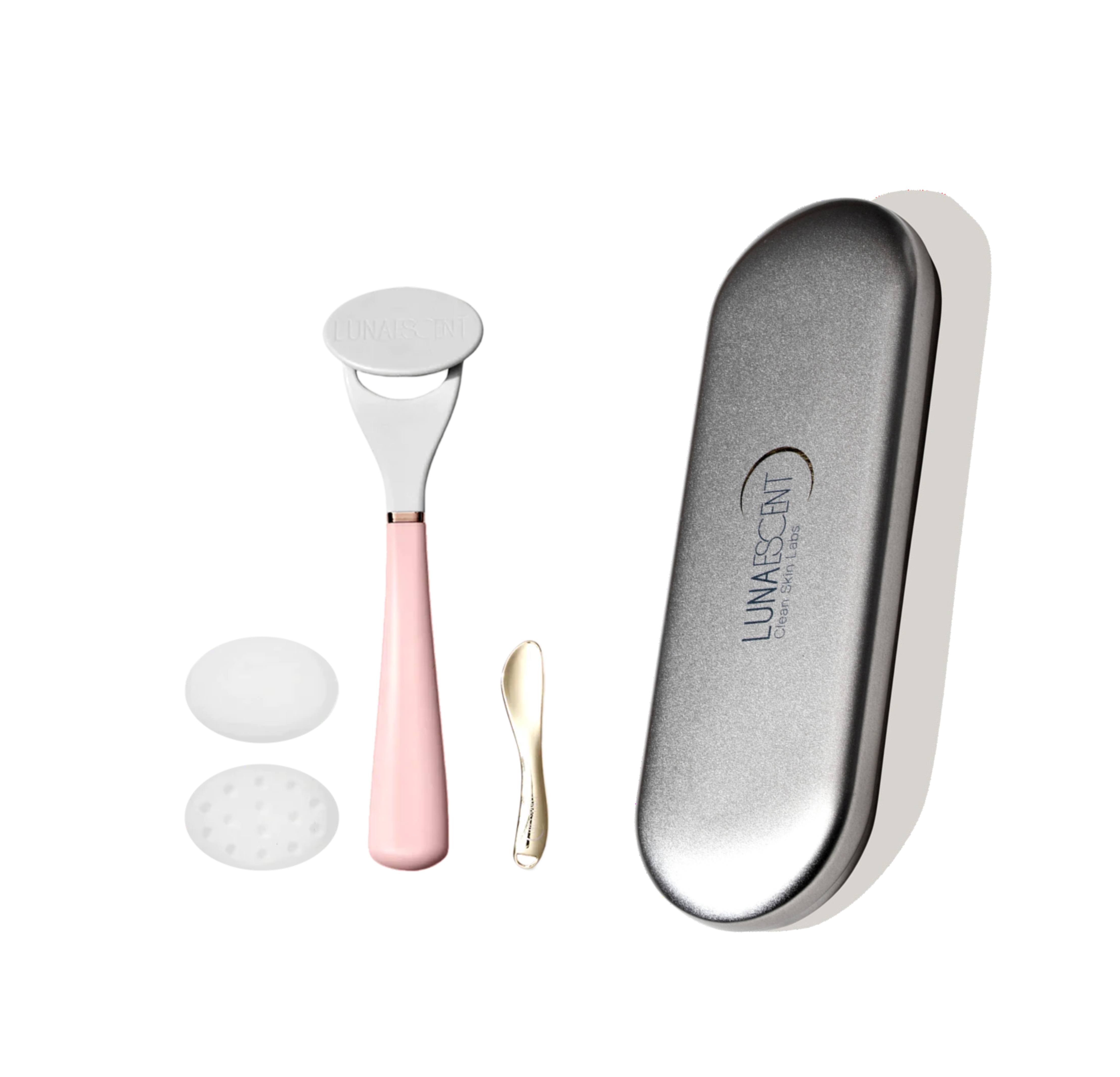 LUNAESCENT Touch-Free Skincare Applicator With Spatula + Carry Case With Mirror-thumbmail-2