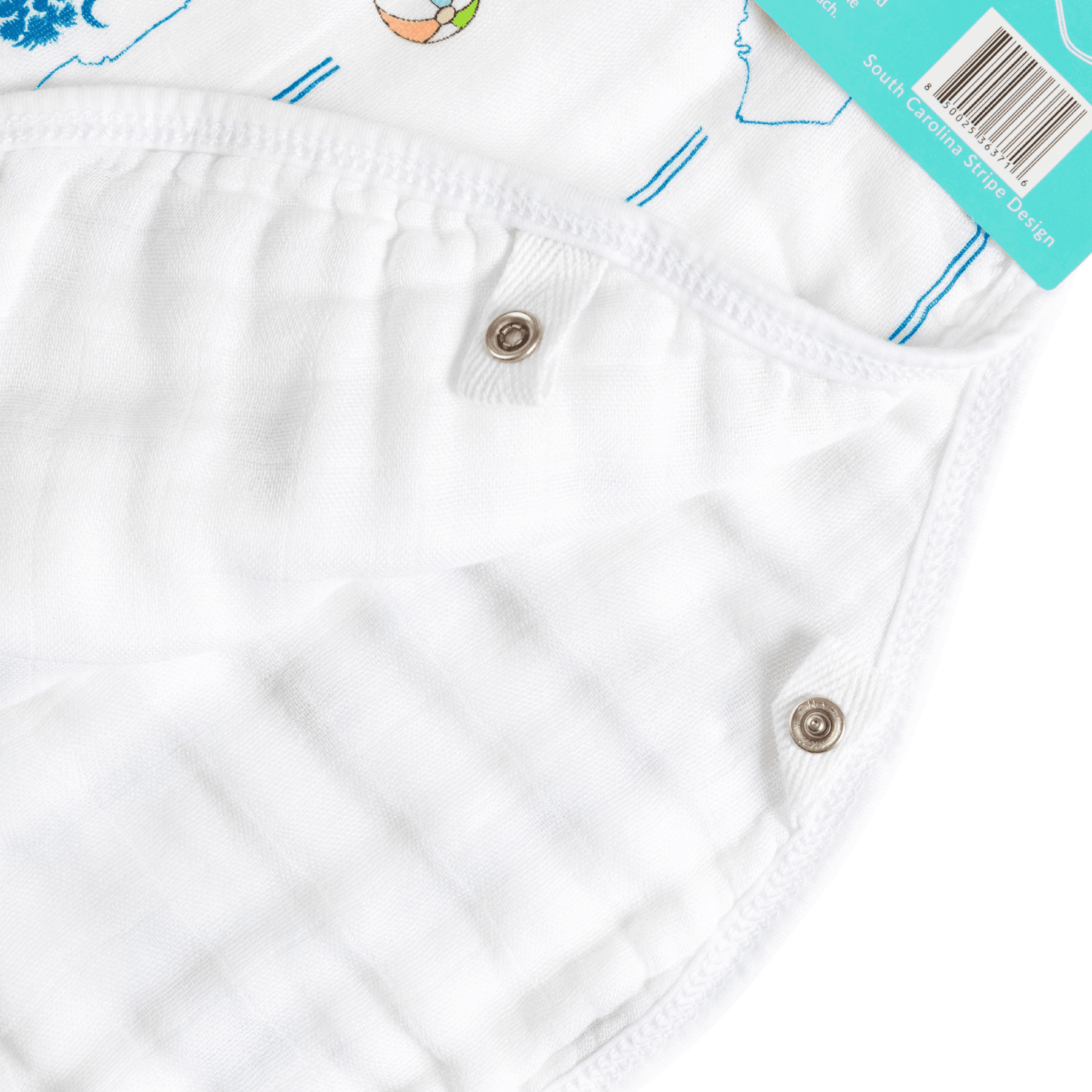 GiftSet: South Carolina Baby Muslin Swaddle Blanket and Burp Cloth/Bib Combo-thumbmail-8